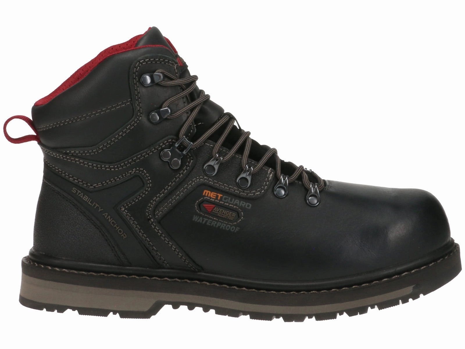 Avenger Blacksmith Met Guard Boot Black Tough Build