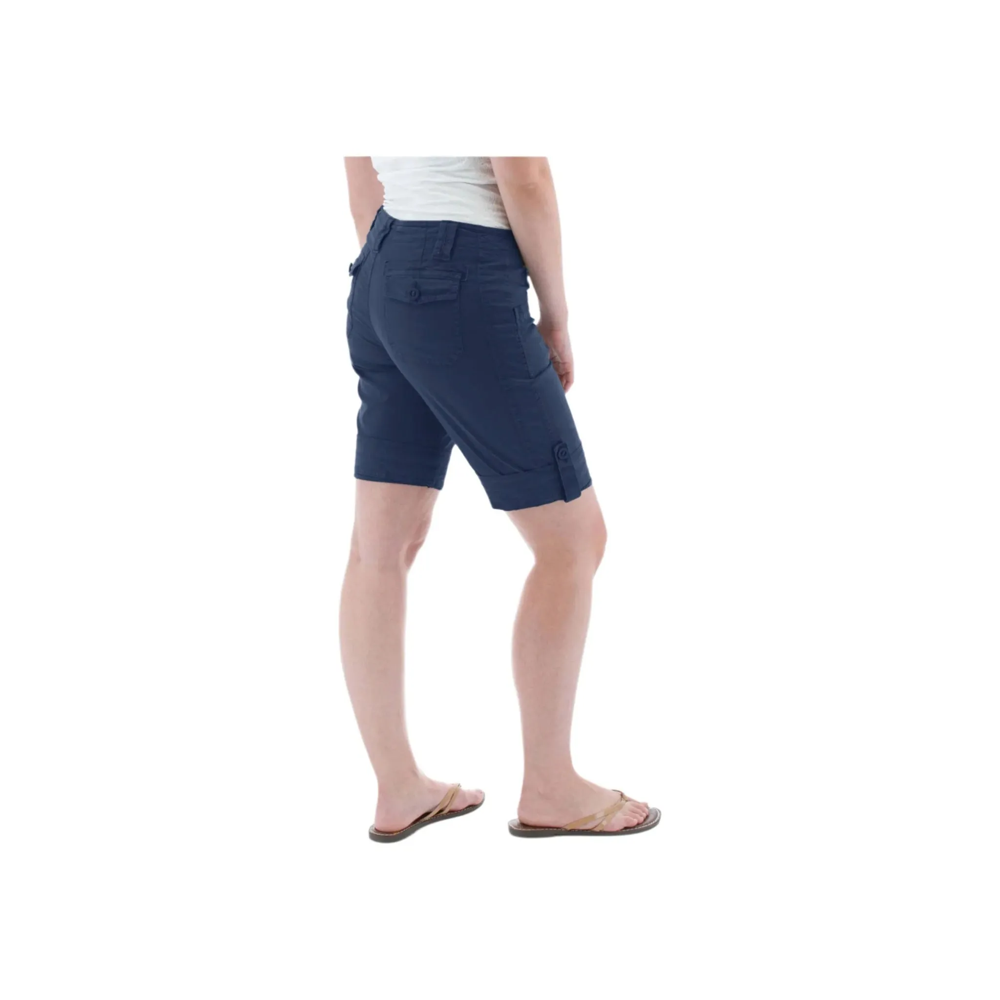 warm tones Tennis shorts Aventura Women's Arden Roll Up Organic Short - Insignia Blue
