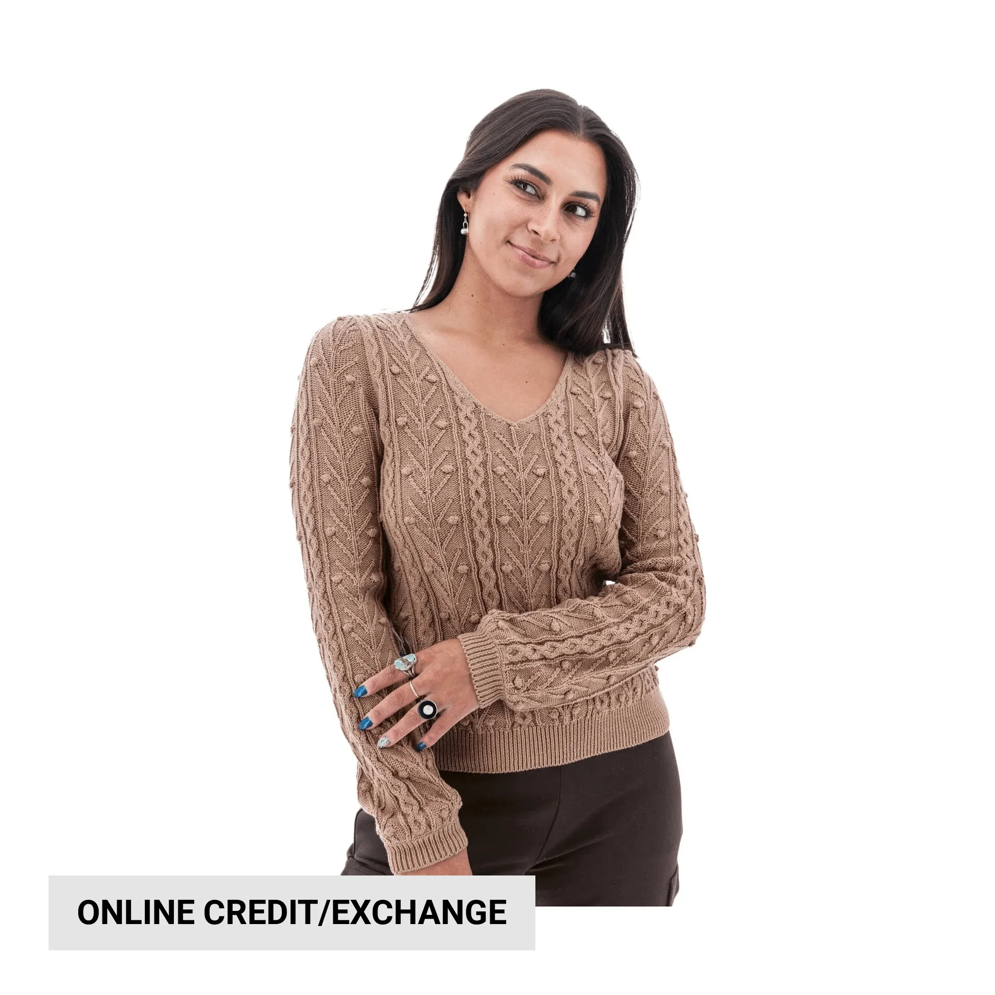 Aventura Women's Kincade Organic Cotton Sweater - Chanterelle product ribbon playfulness Urban Comfort