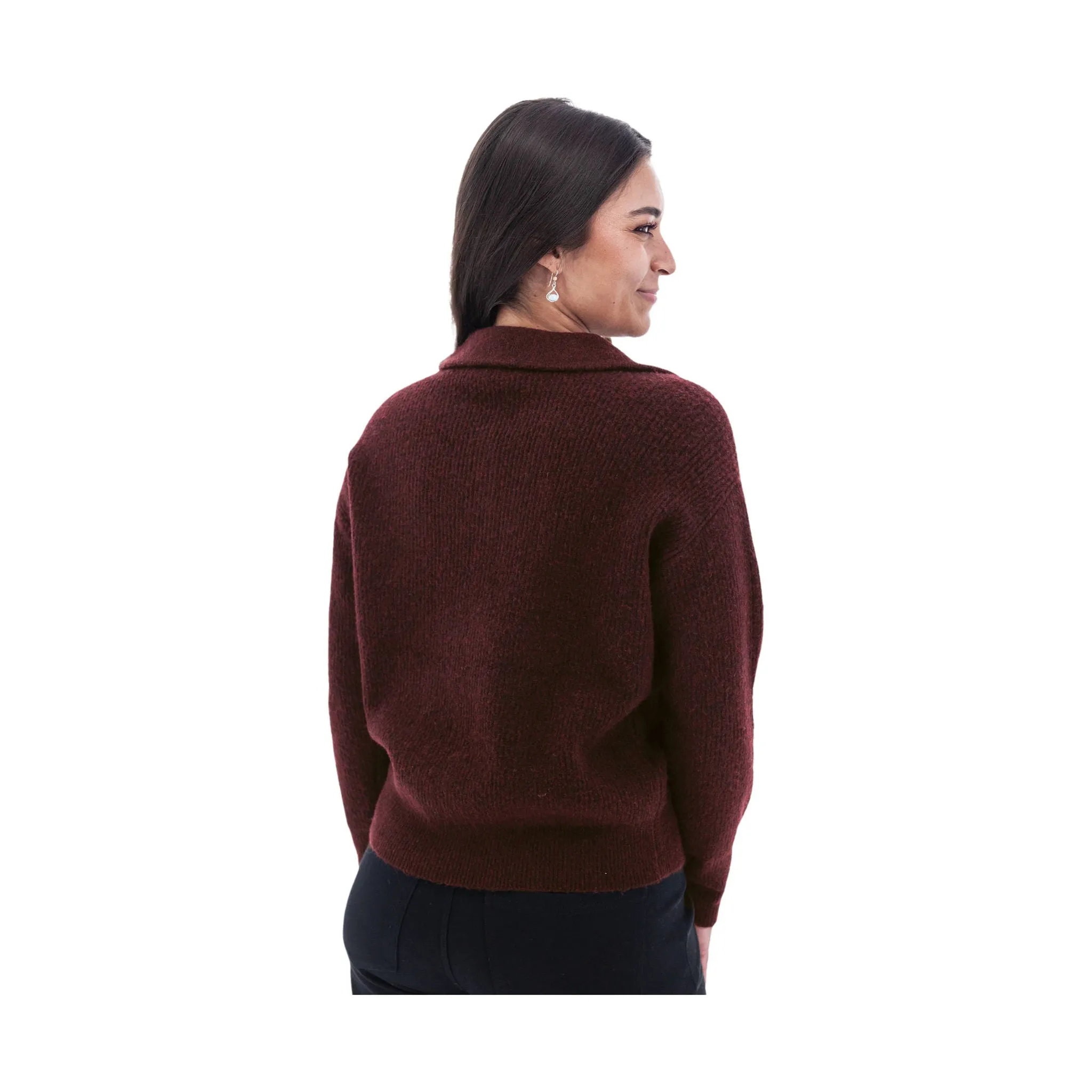 Fashion Layering Aventura Women's Quincy Sweater - Sun-Dried Tomato