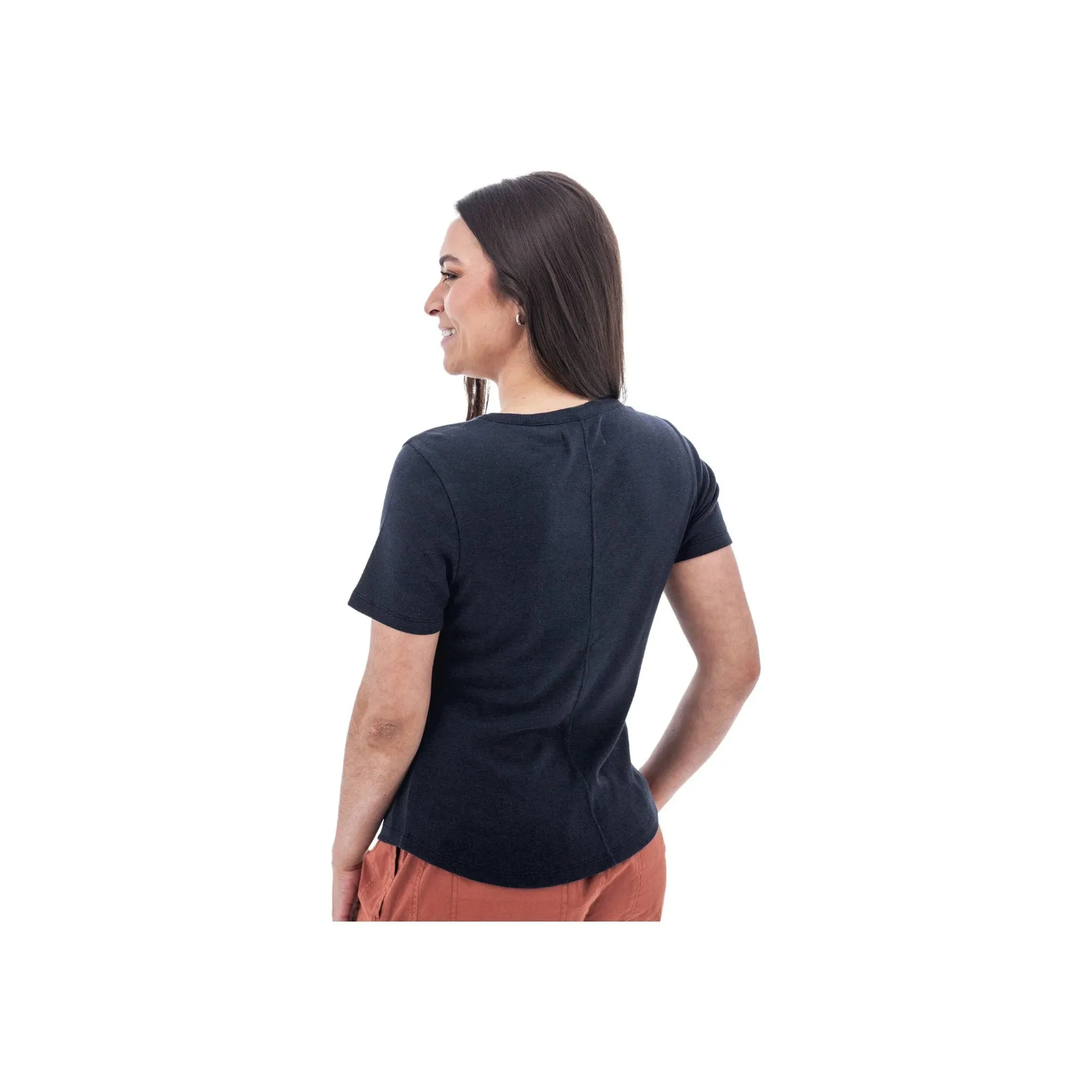 summer look Aventura Women's Sandia Henley Tee - Sky Captain