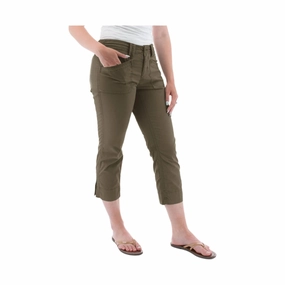 Performance Design Aventura Women's Arden Organic Cotton Crop Pant - Grape Leaf