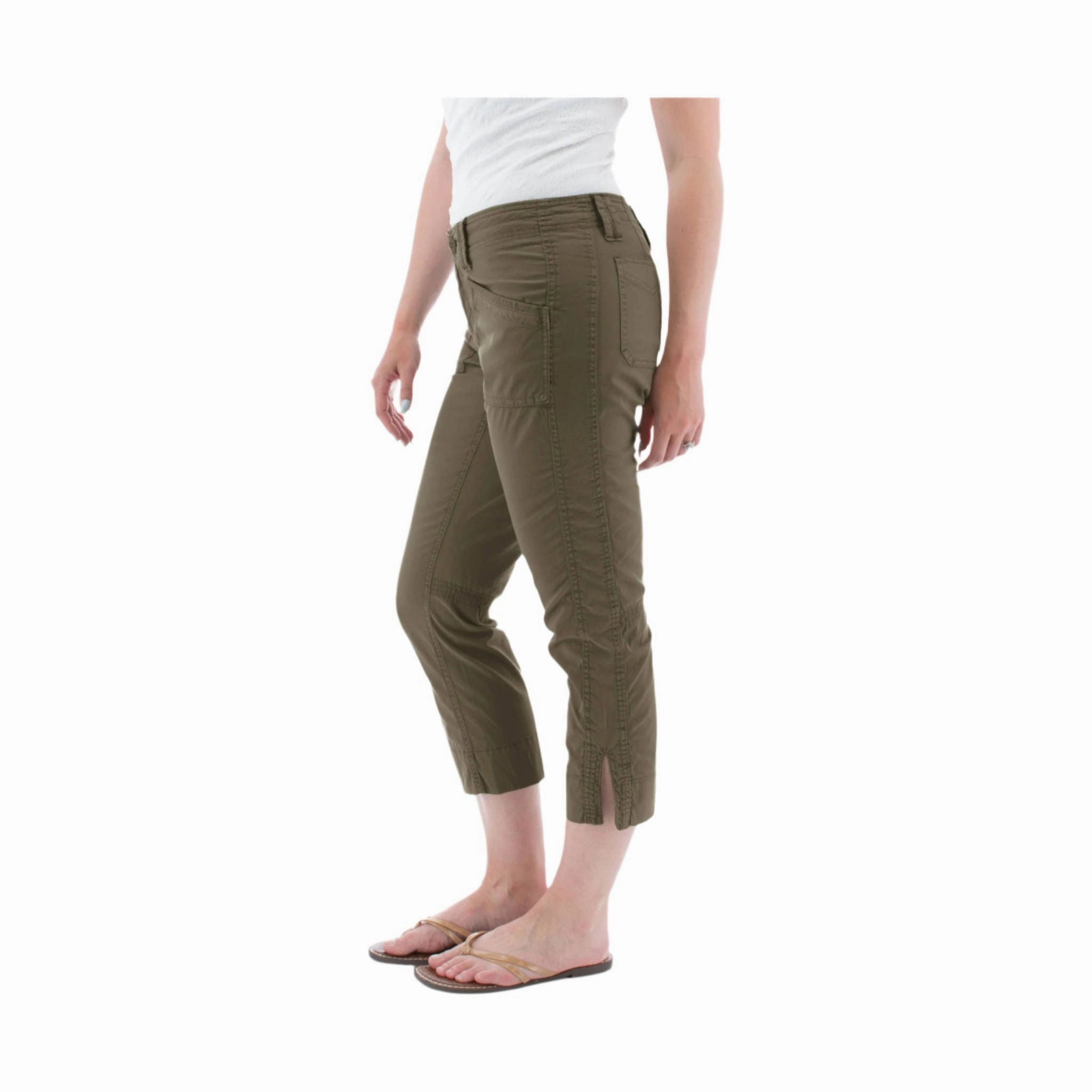 Comfort Design Aventura Women's Arden Organic Cotton Crop Pant - Grape Leaf