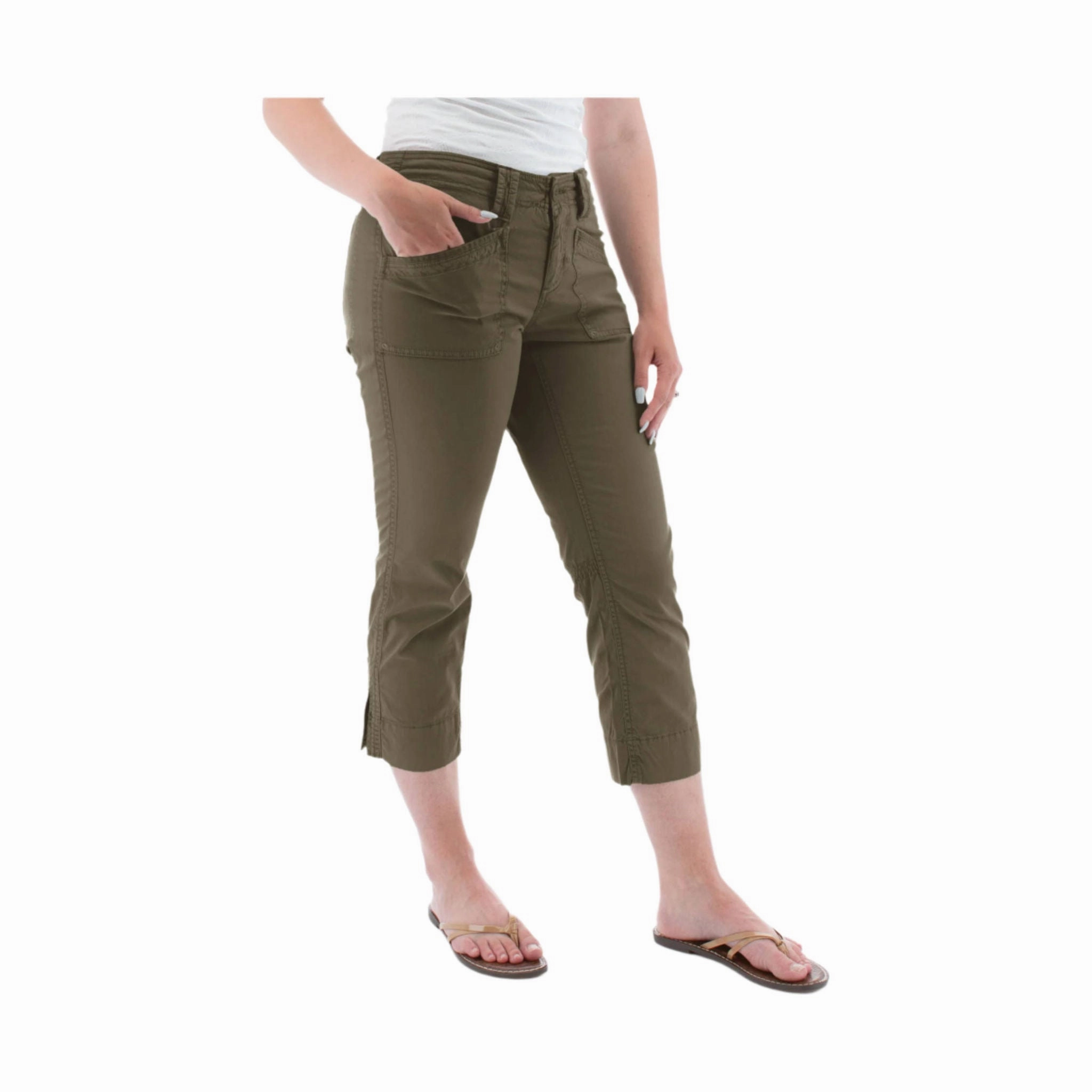 Performance Design Aventura Women's Arden Organic Cotton Crop Pant - Grape Leaf