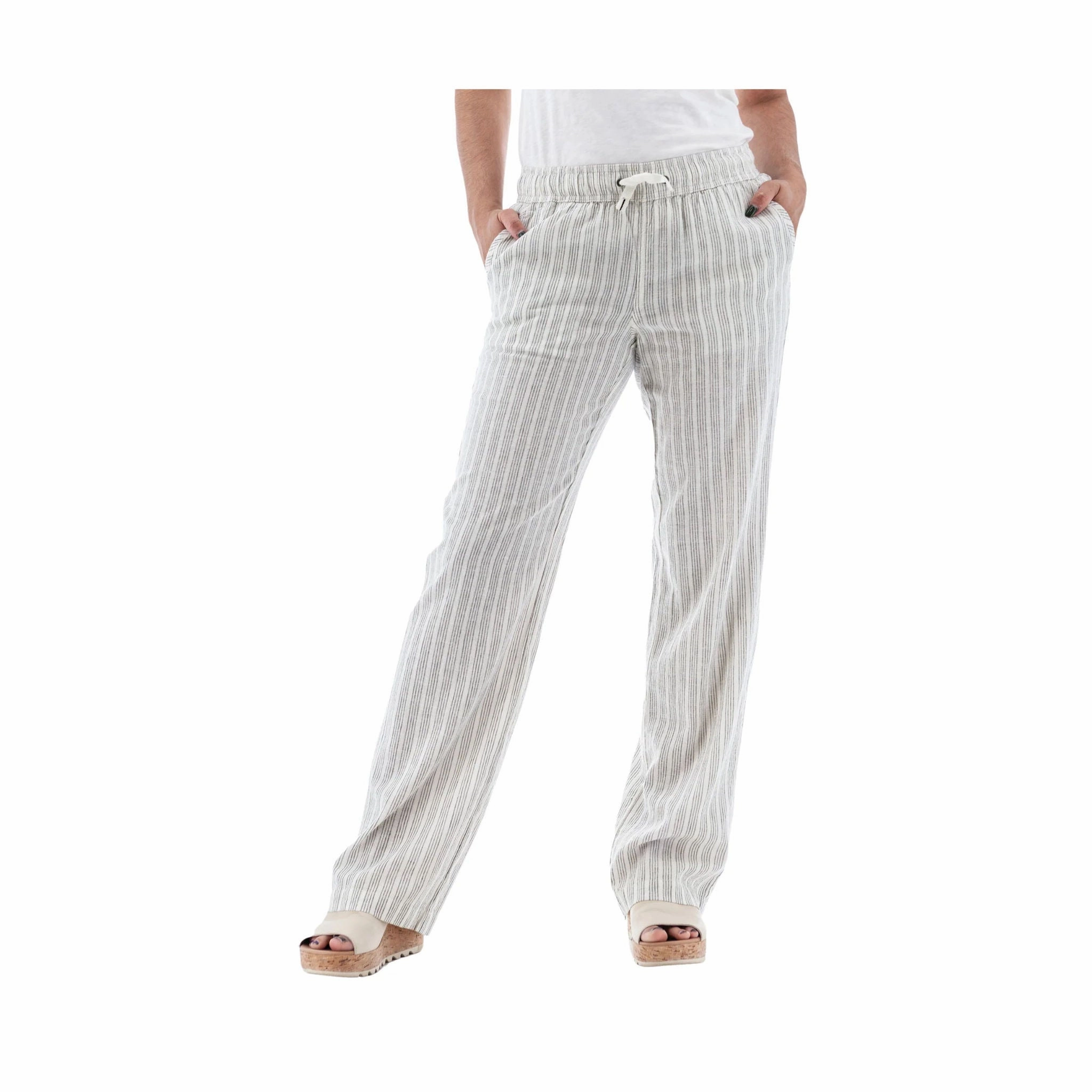 Aventura Women's Breeze Pant - Egret Customizable length Weather Flex