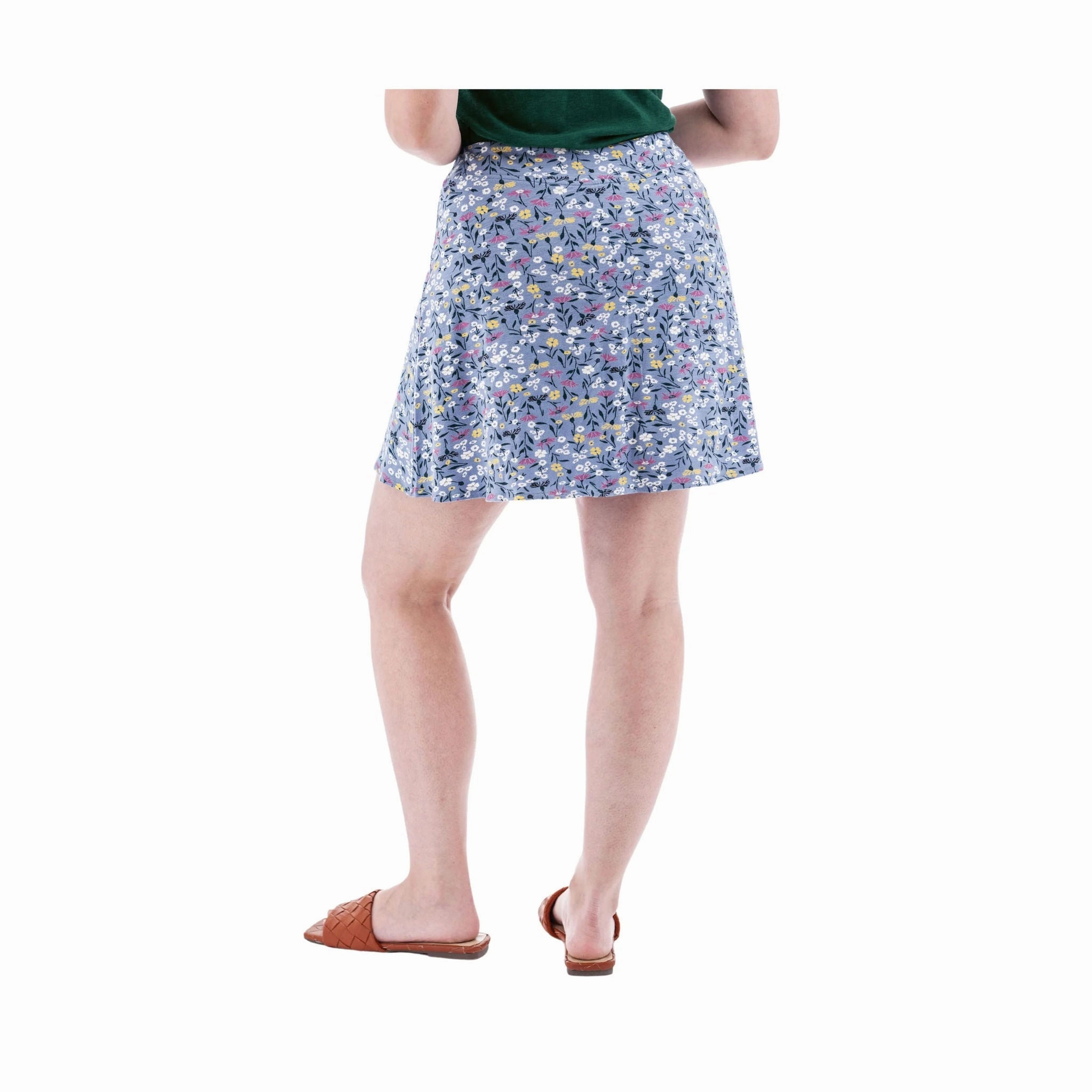 Mix Culture Hypoallergenic fabric Aventura Women's Linden Print Swing Skort - Blue Fog