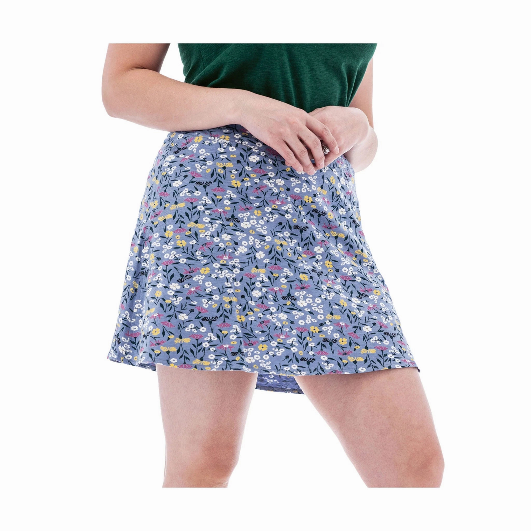 Contemporary Design Aventura Women's Linden Print Swing Skort - Blue Fog
