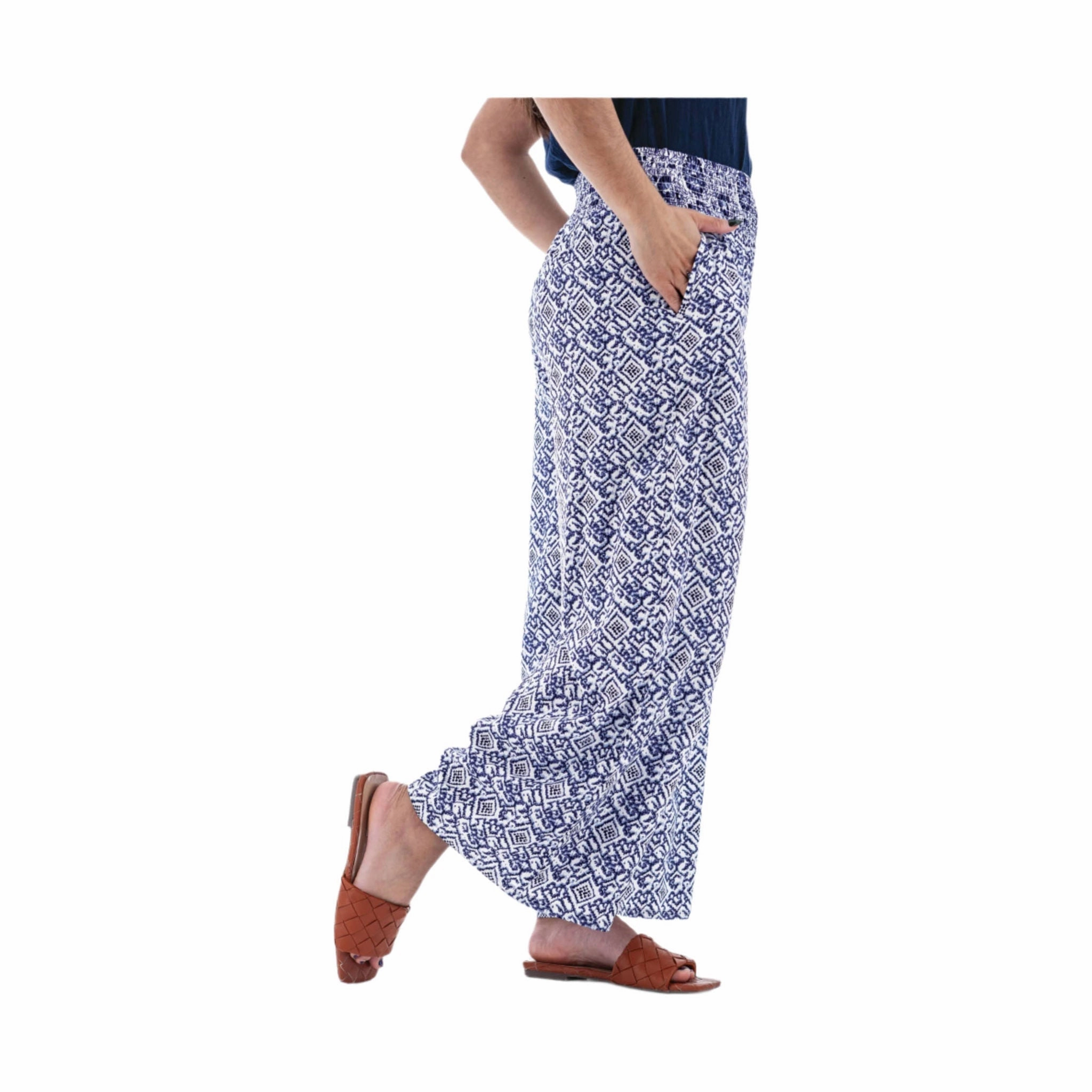 Aventura Women's Portofino Palazzo Pant - Sky Captain Comfy Feel Freedom Fit