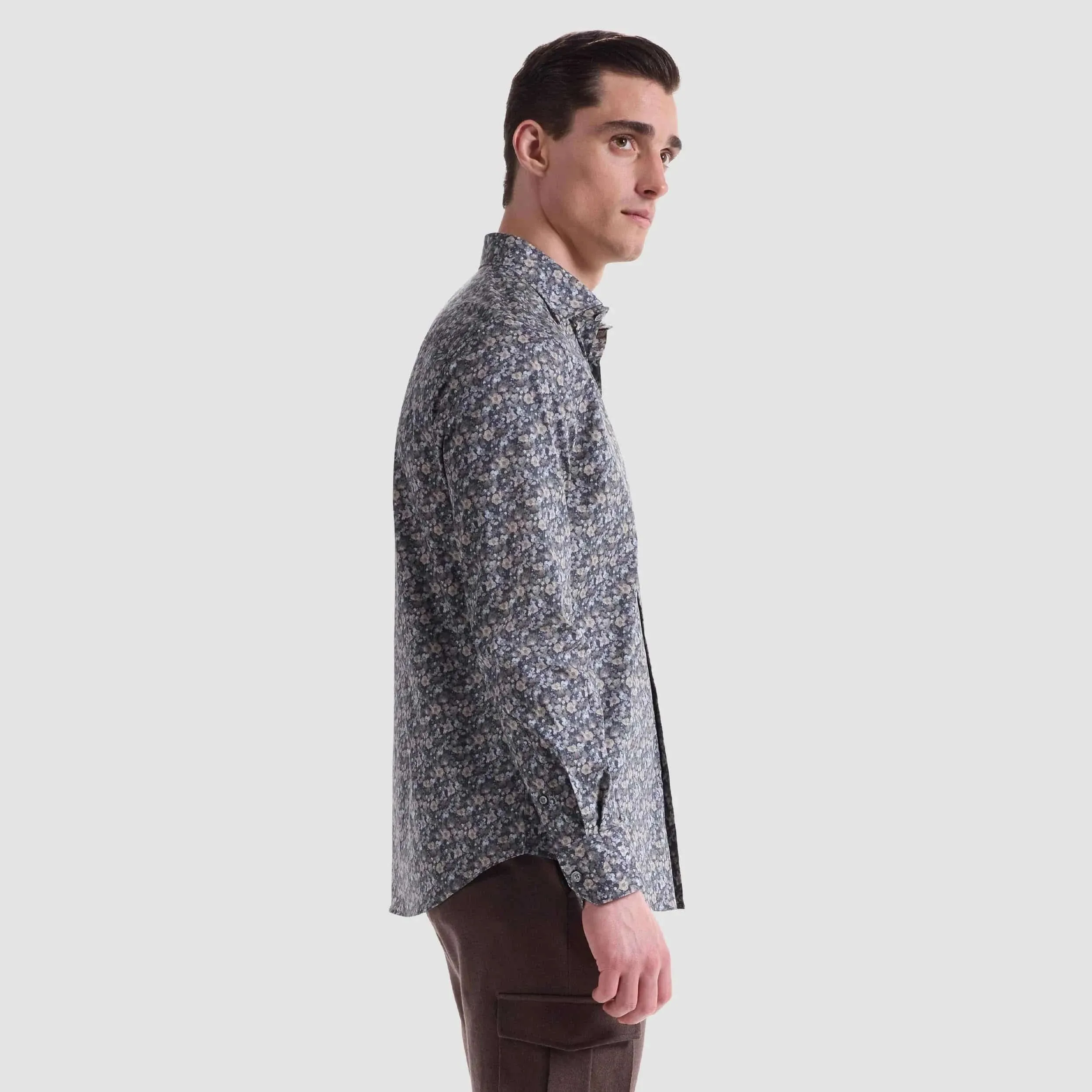 Axel Floral Shirt Reinforced Elbow Patches Seasonal Style