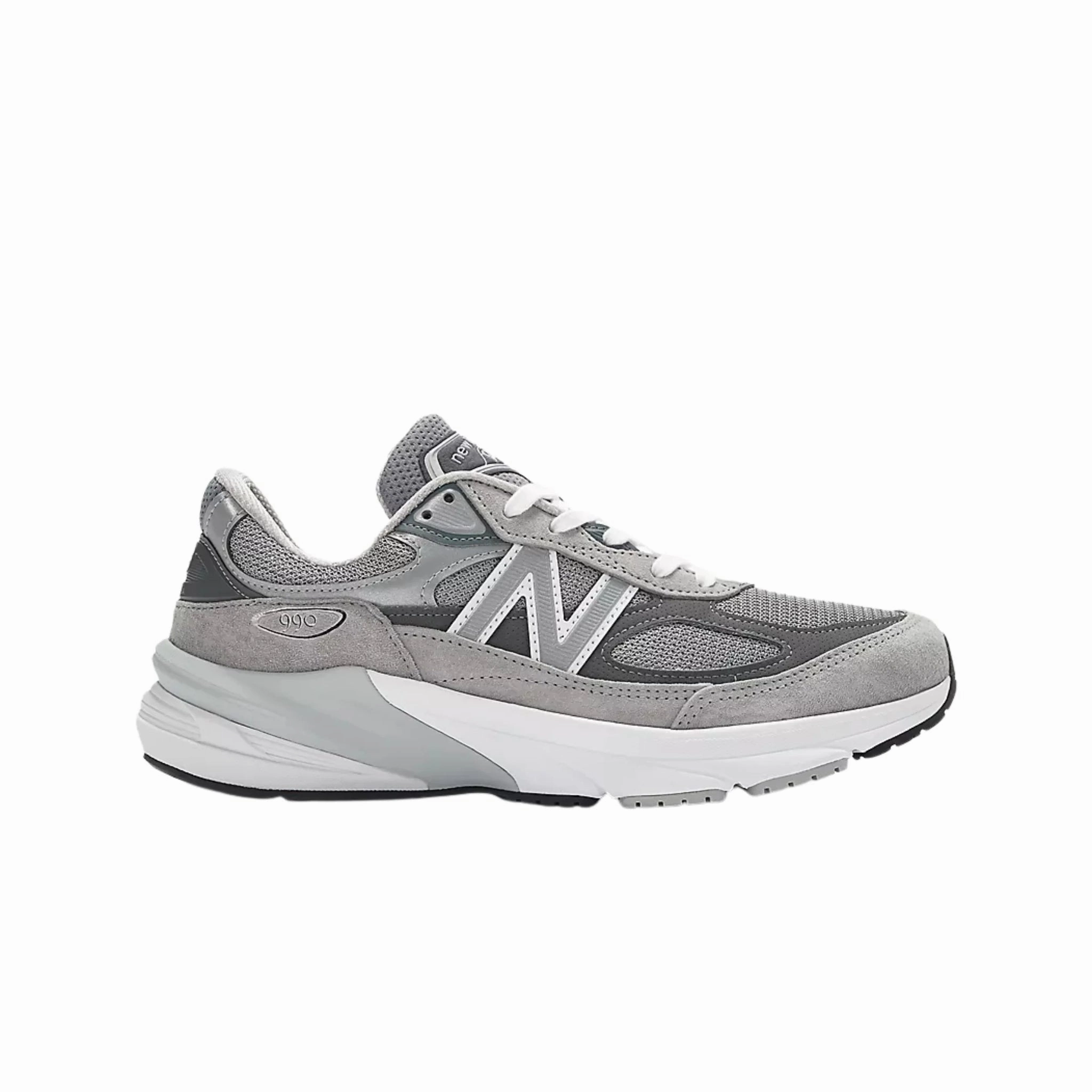 New Balance Men's M990V6 Lifestyle Shoes - Grey Retro Structured Shoe