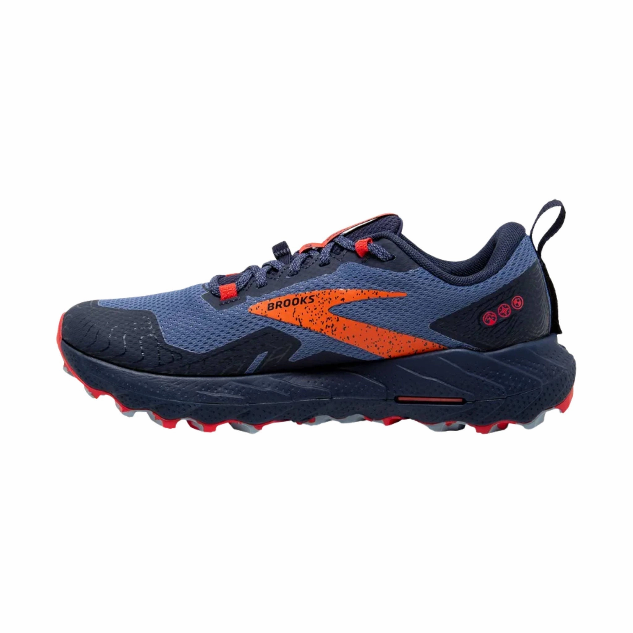 Brooks Women's Cascadia 17 GTX Trail Running Shoes - Navy/Bittersweet/Peacoat Quick Drying Liner Resilient Form