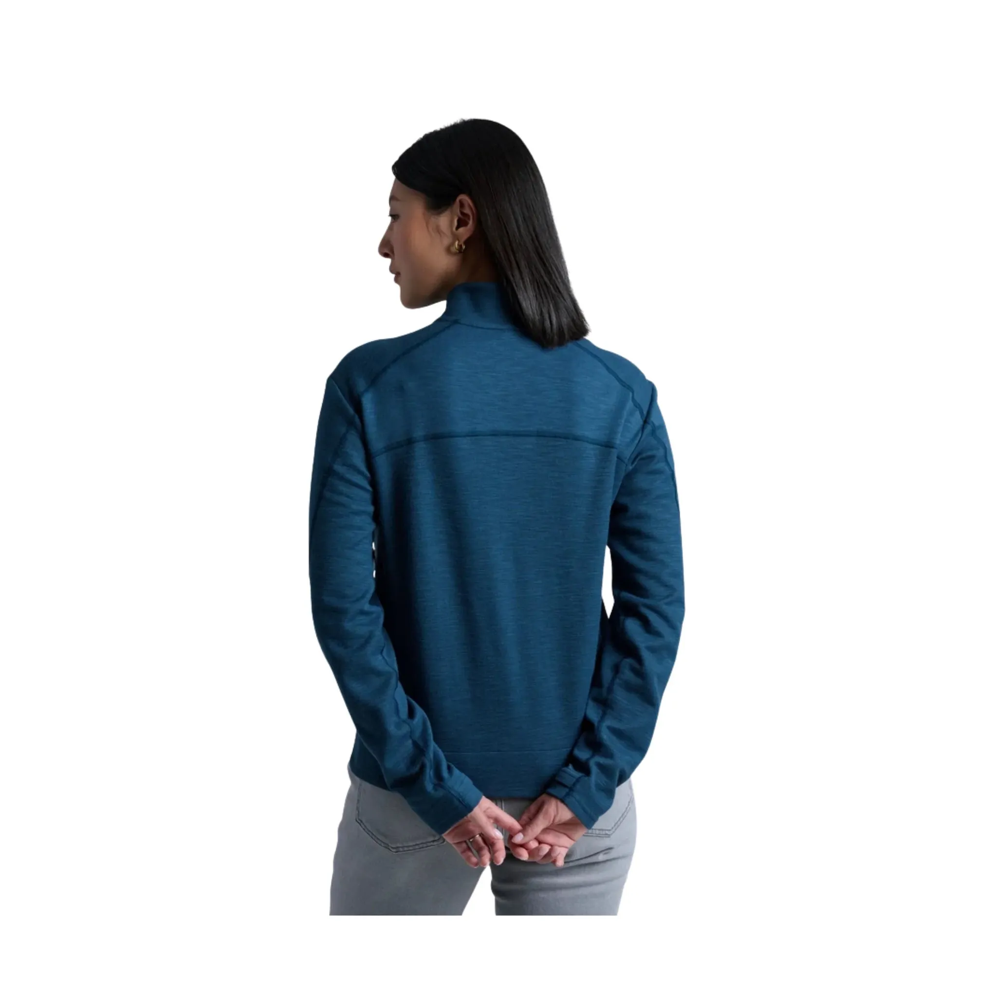 Relaxed Apparel Kuhl Women's Lola Half Zip - Metal Blue
