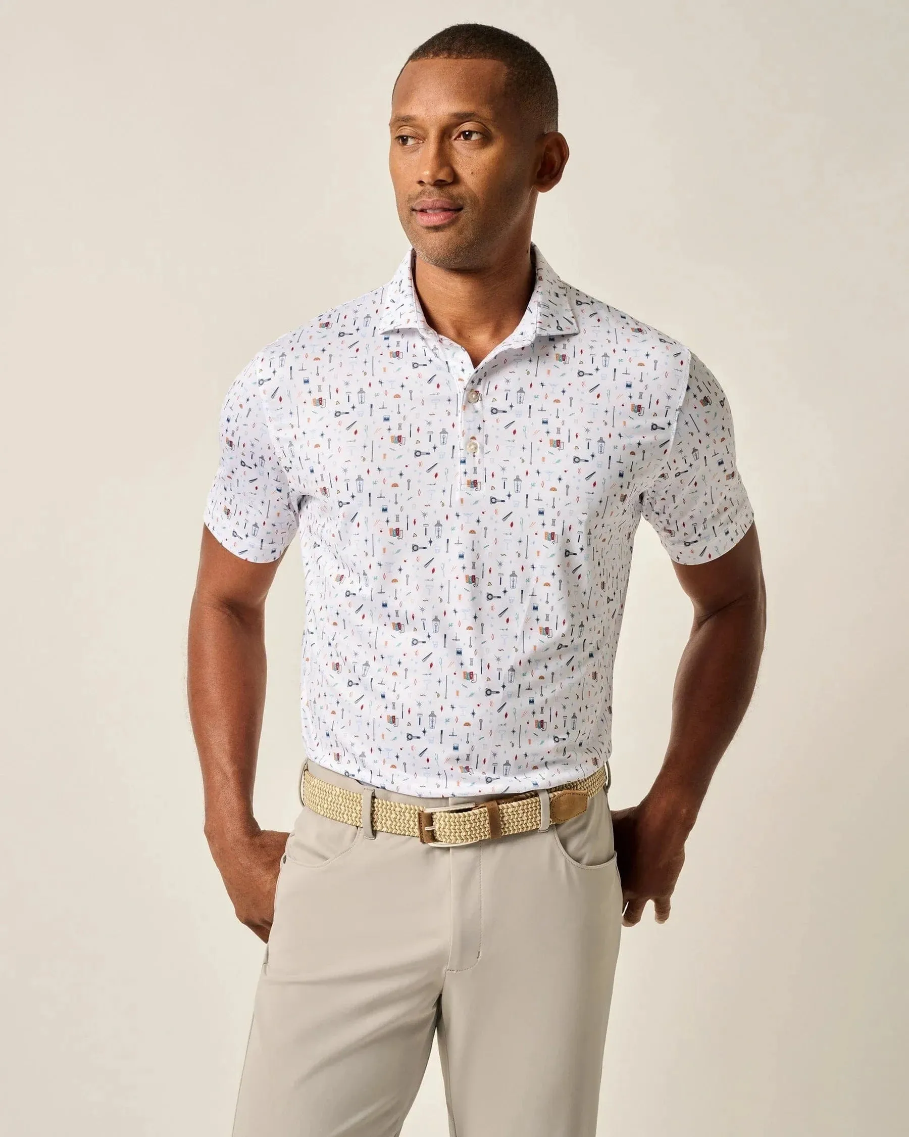 Bar Cart Performance Jersey Polo Everyday Layers Casual Vibe