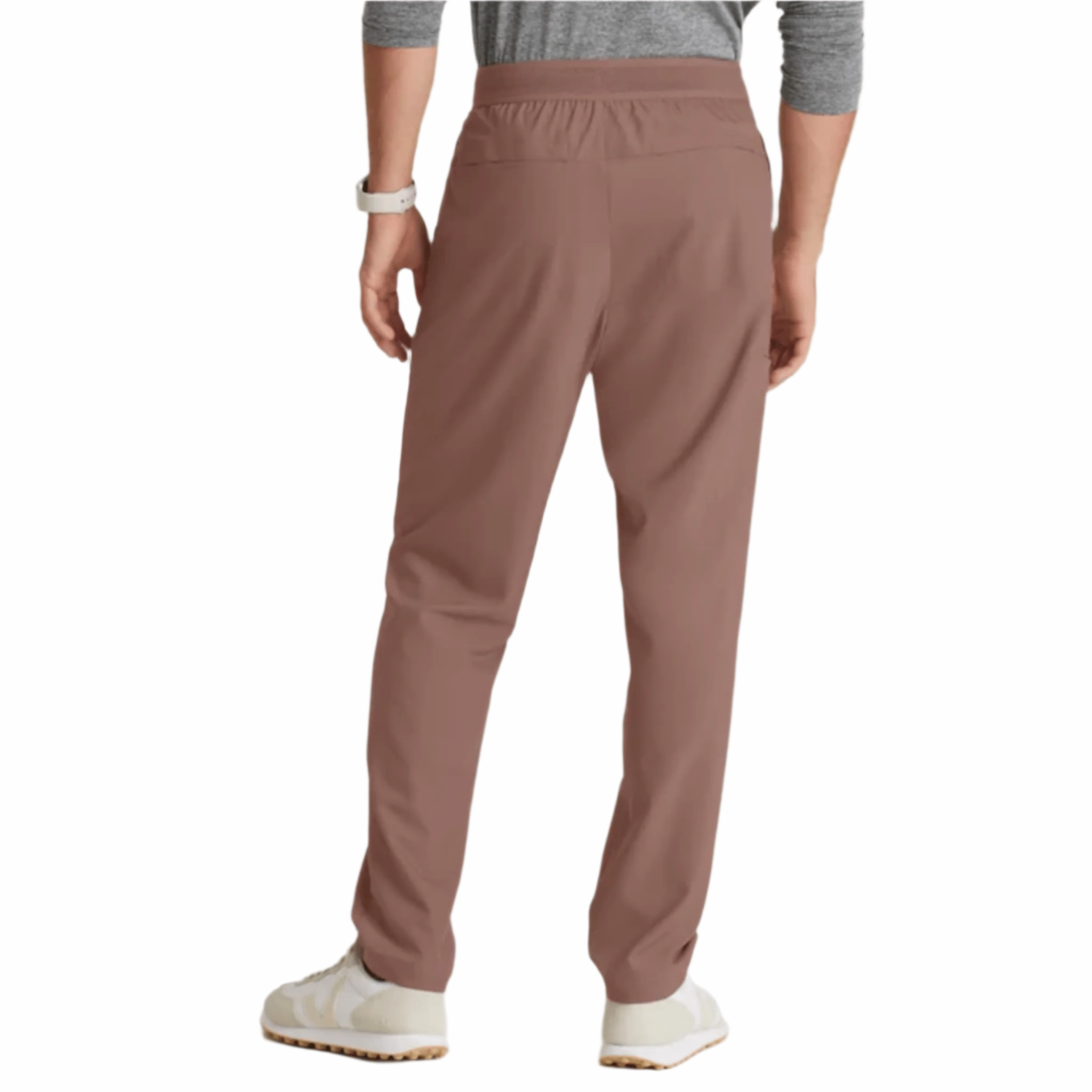 BreathableMeshLining Metallic accents Barco Men's Highland Slim Straight Leg Scrub Pant - Driftwood