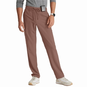 Barco Men's Highland Slim Straight Leg Scrub Pant - Driftwood Walk Friendly Basic Stretch