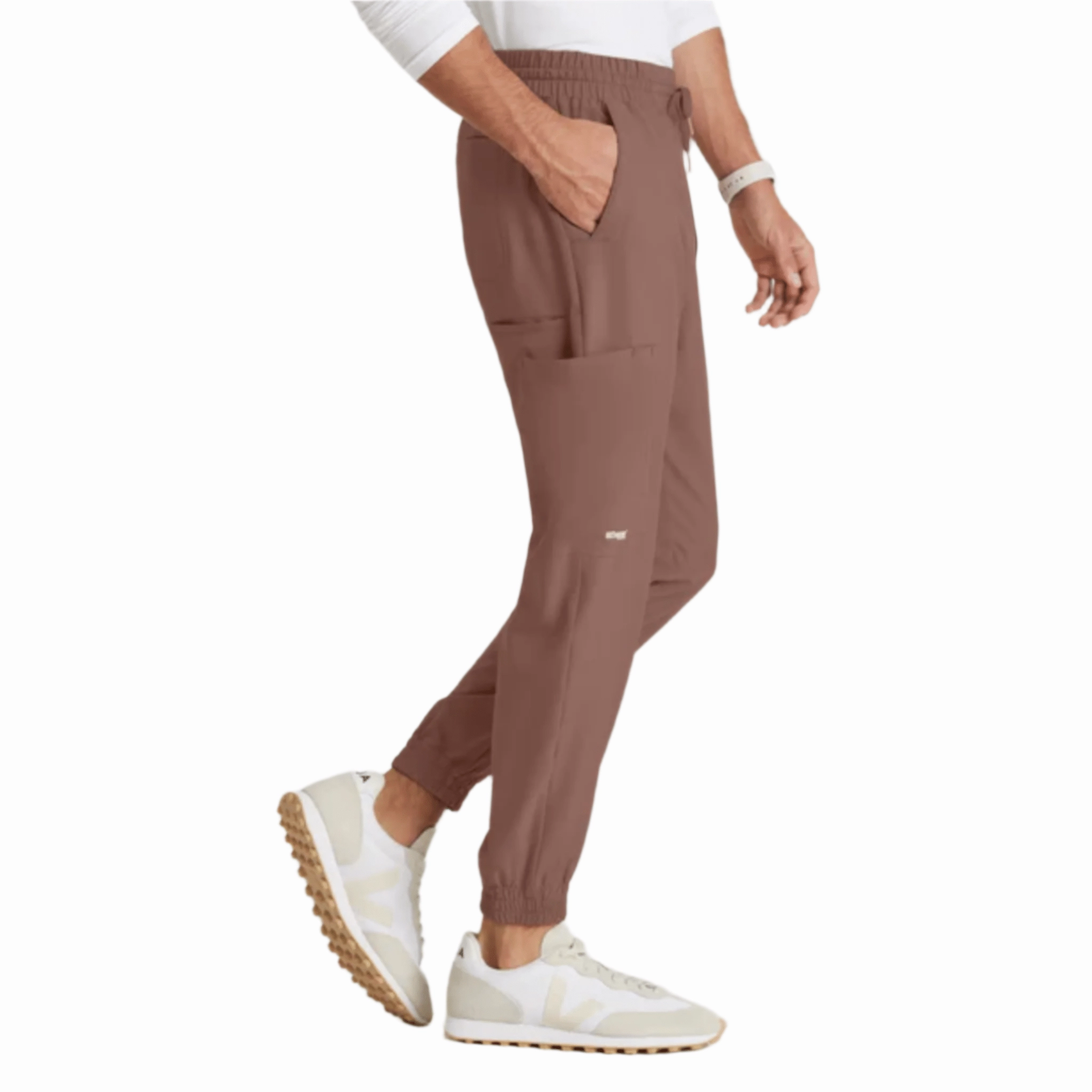 Barco Men's Voyager Jogger Scrub Pant - Driftwood Outdoor Activity Abrasion Resistant Surface