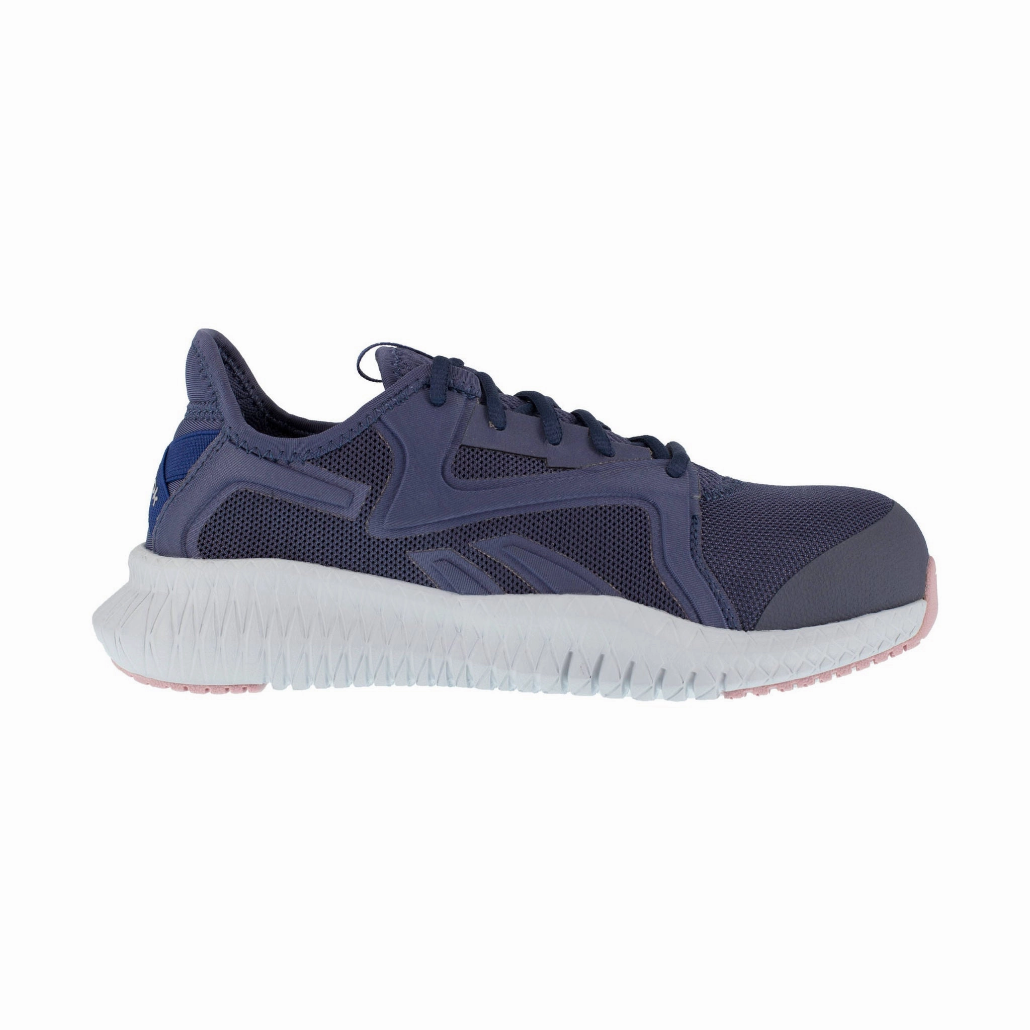 Reebok Work Women's Flexagon 3.0 Athletic Composite Toe Work Shoes - Blue/Pink Bold colors