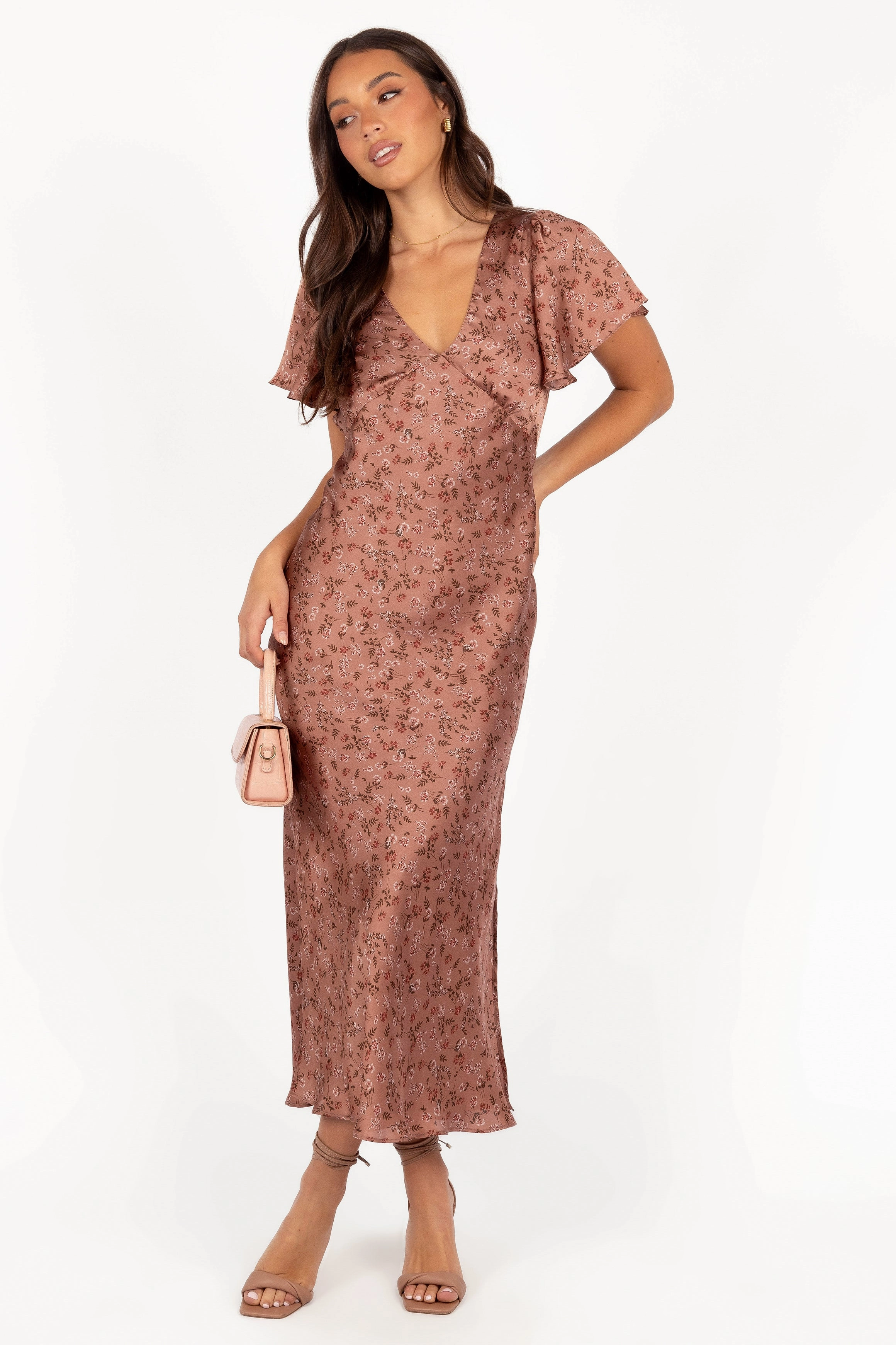 Flossy Maxi Dress - Mauve Calm Touch Soft Shine