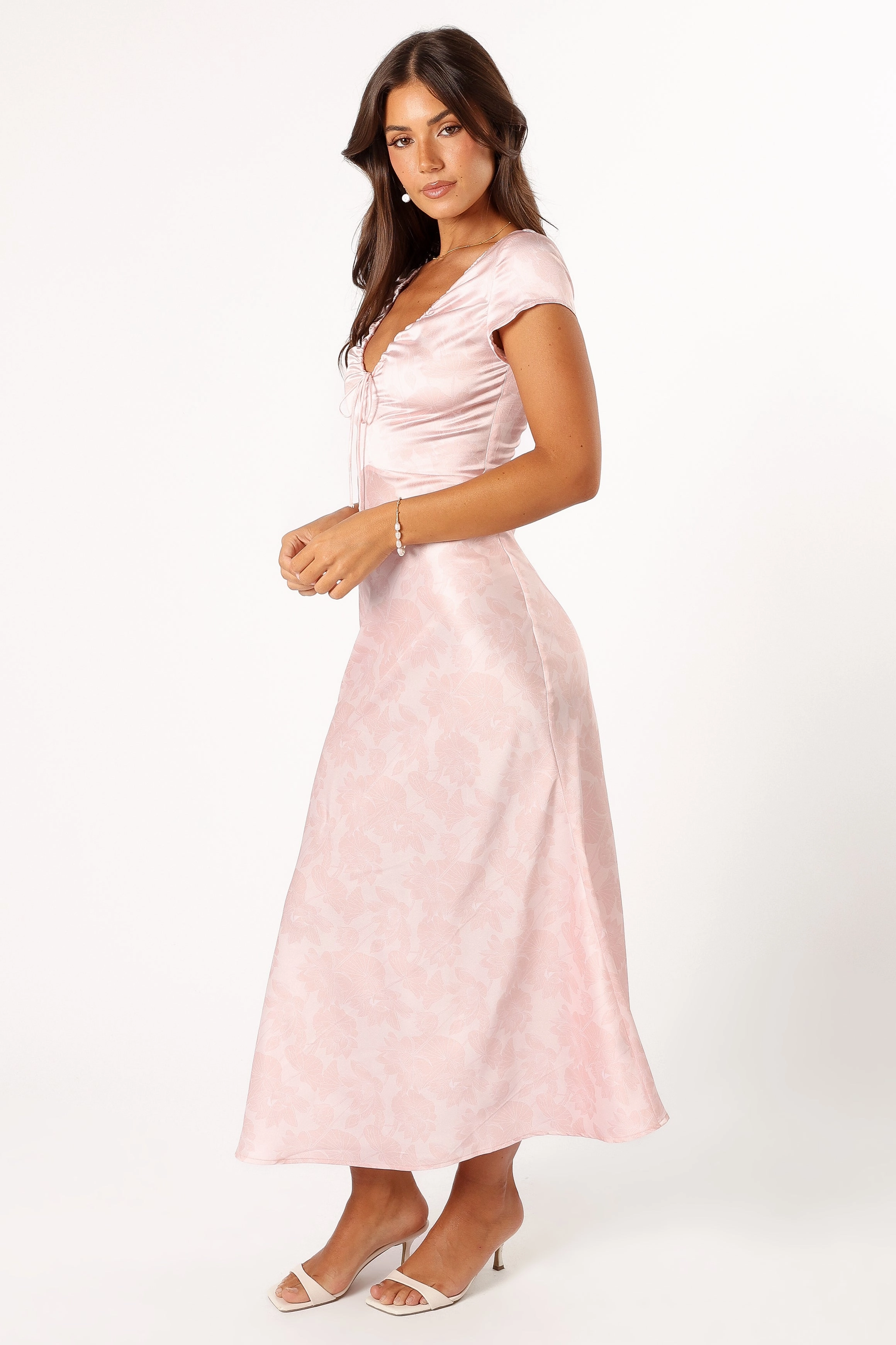 Benton Slip Maxi Dress - Pink Floral Luxe style Urban Minimalism
