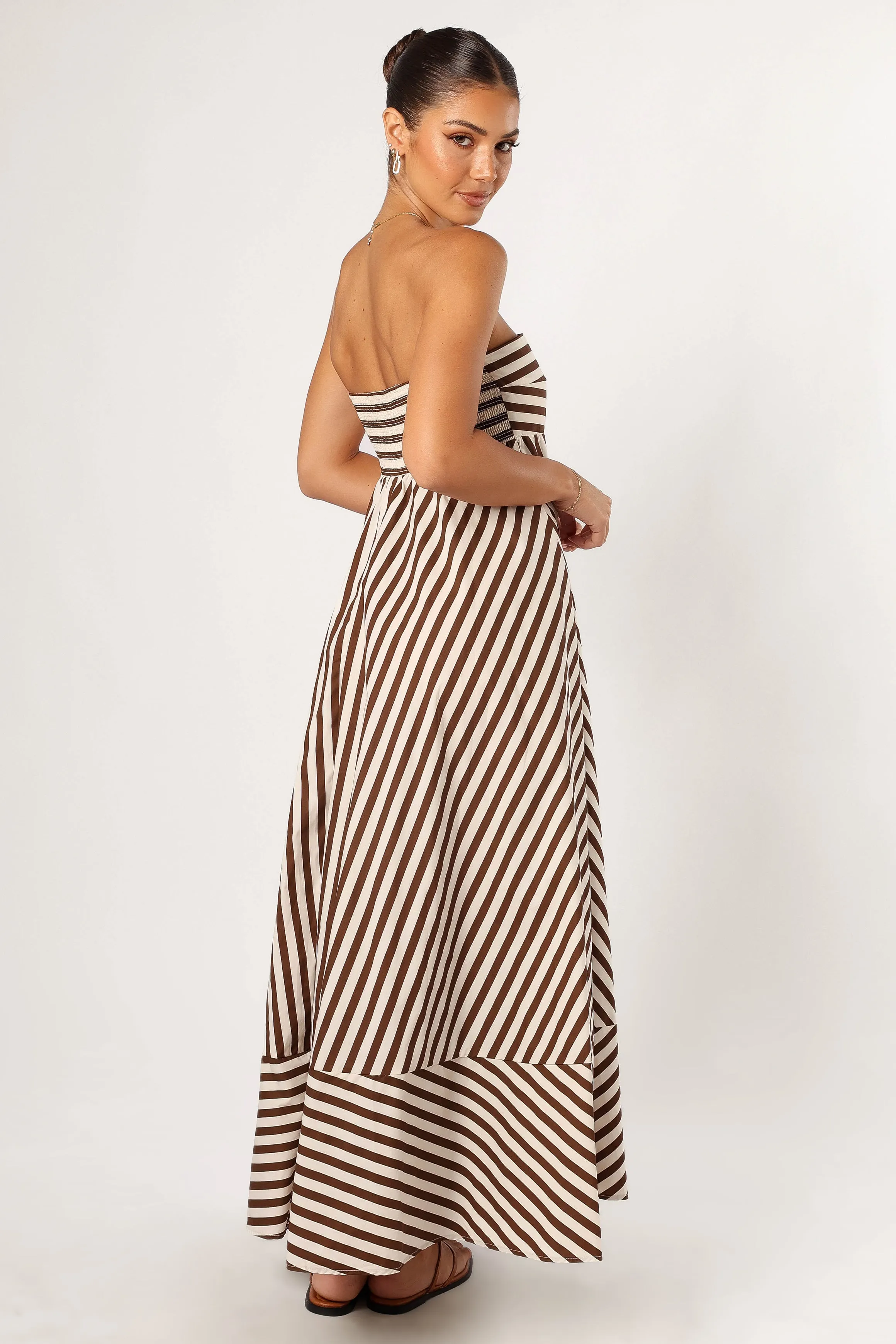 Layering Fit Bowie Strapless Maxi Dress - Chocolate