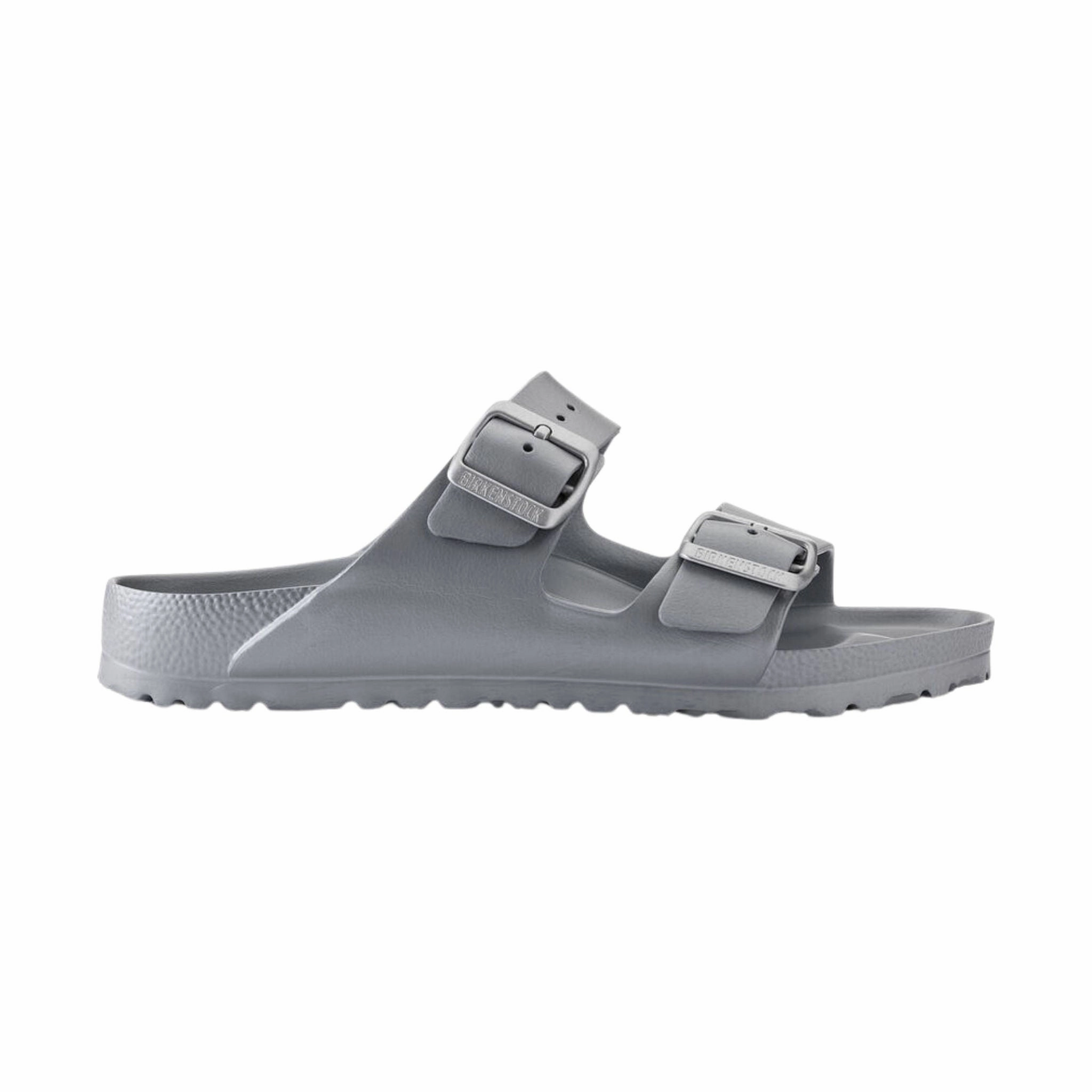 Wide Fit Baseplate Mild Style Birkenstock Arizona Essentials EVA Sandal - Metallic Silver