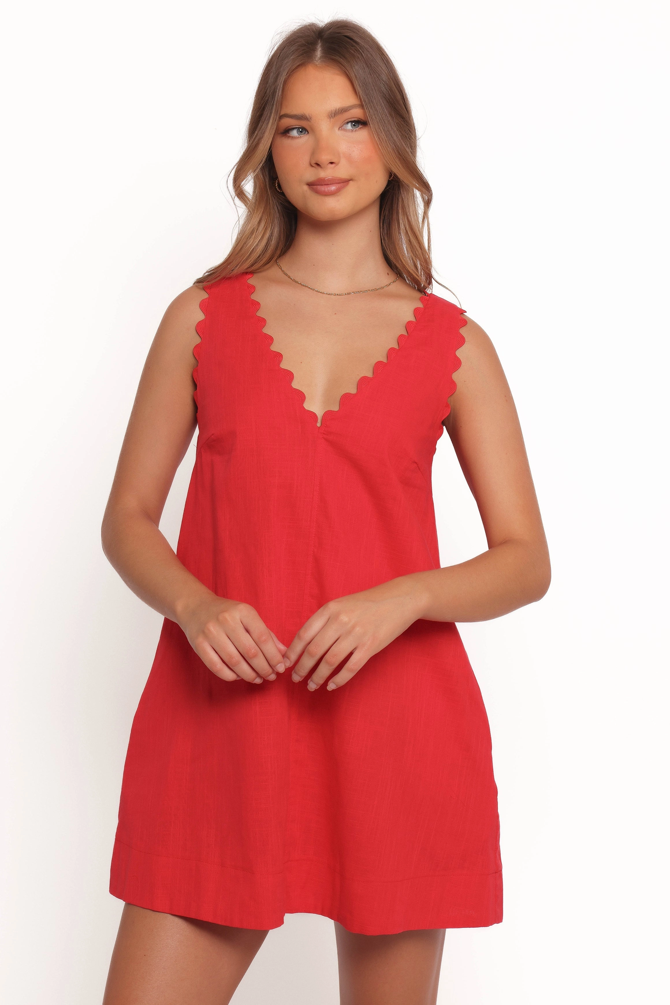 Seamless Finish Blaine Mini Dress - Red