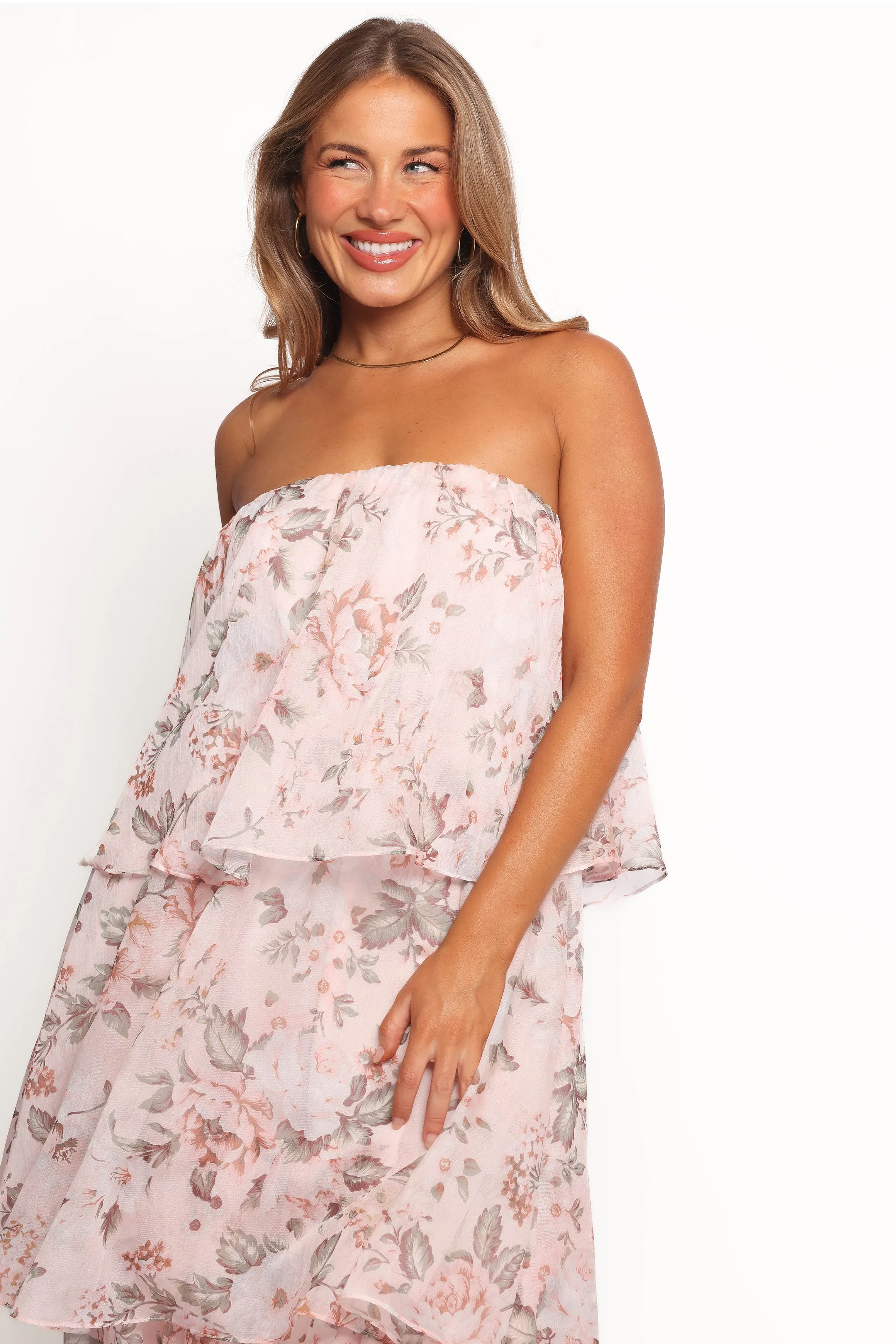 Bloom Strapless Maxi Dress - Floral Effortless Look