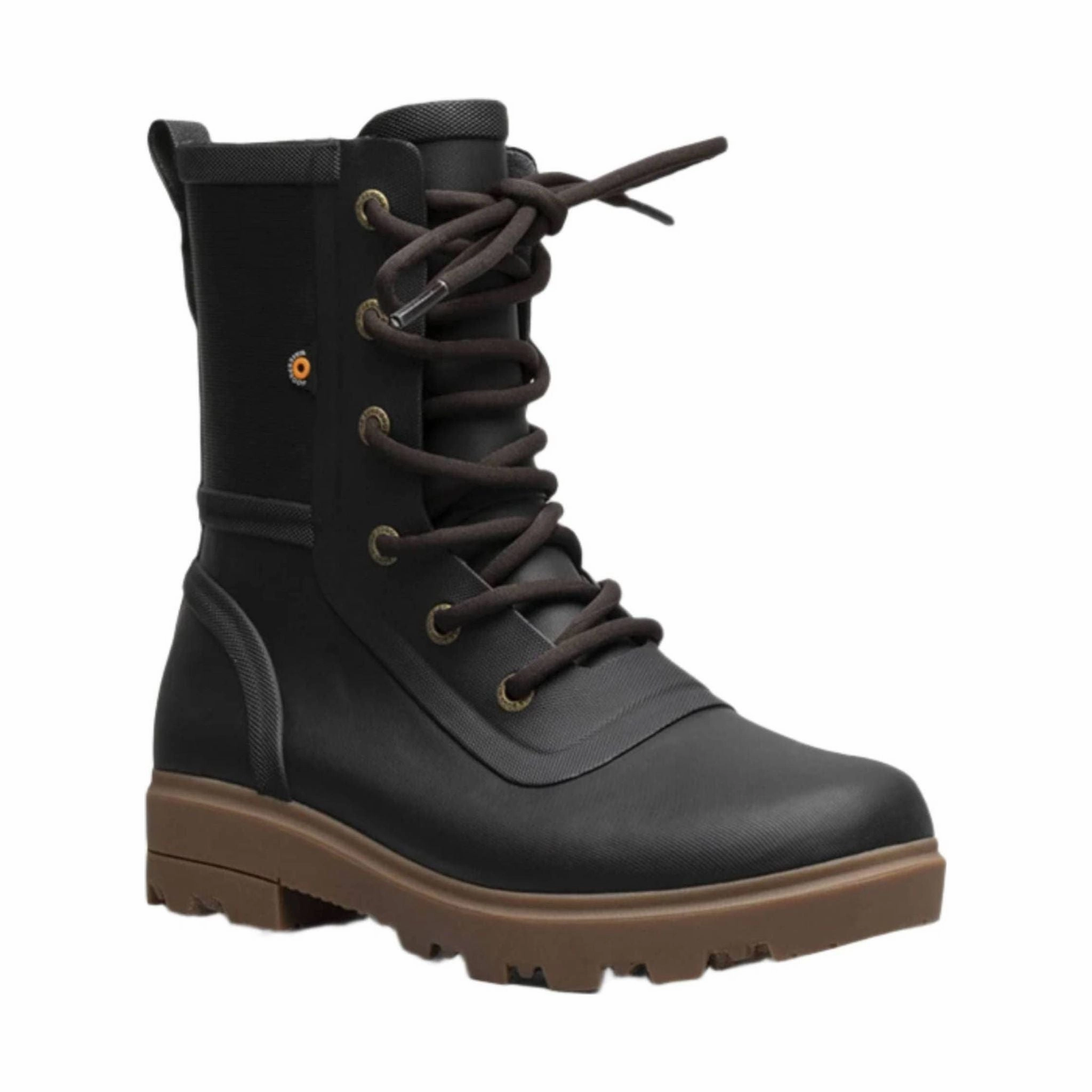 Korean Trend couple wear Bogs Women's Holly Lace Tall Rain Boots - Black