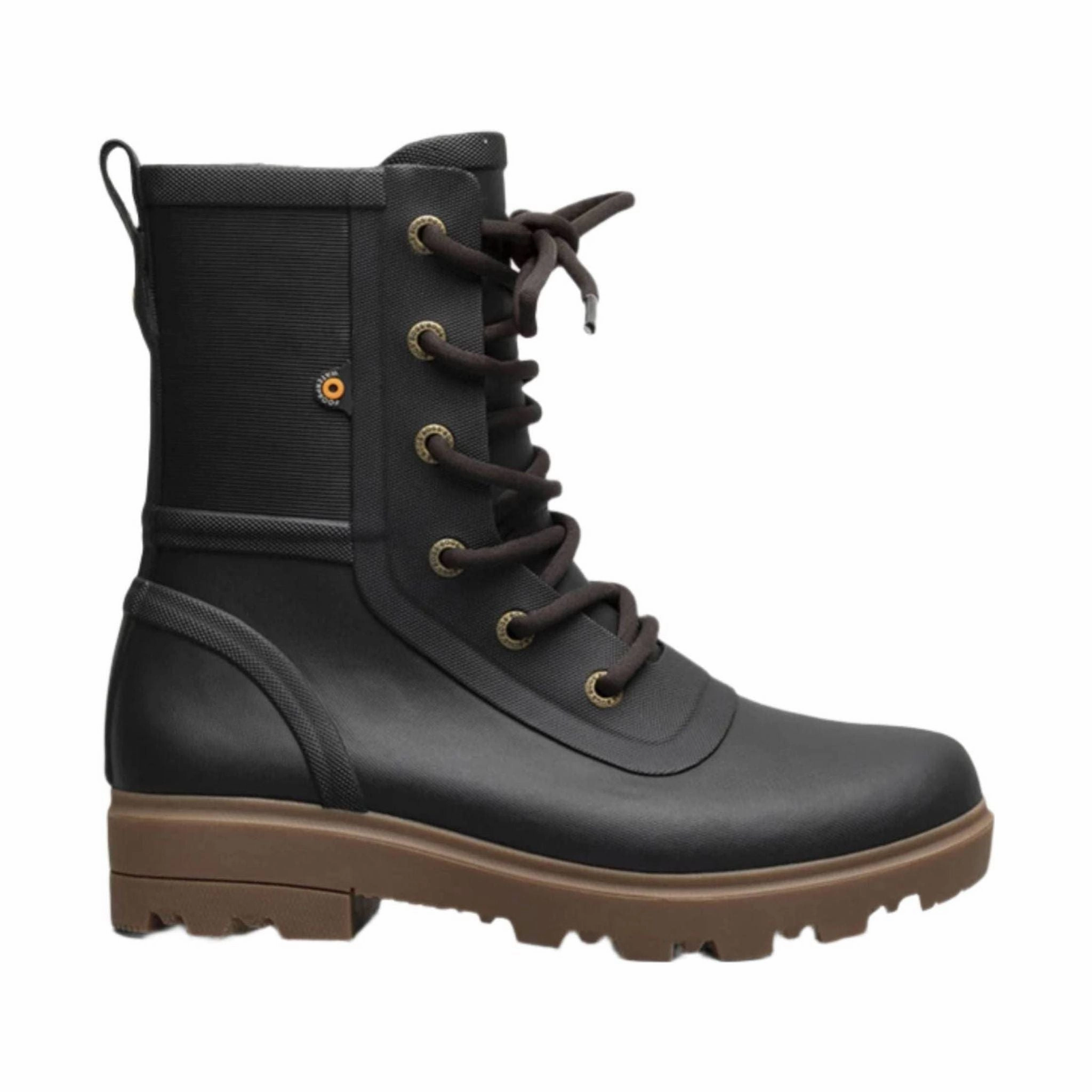 Bogs Women's Holly Lace Tall Rain Boots - Black Anti Odor Trail Exploration Comfortable Style