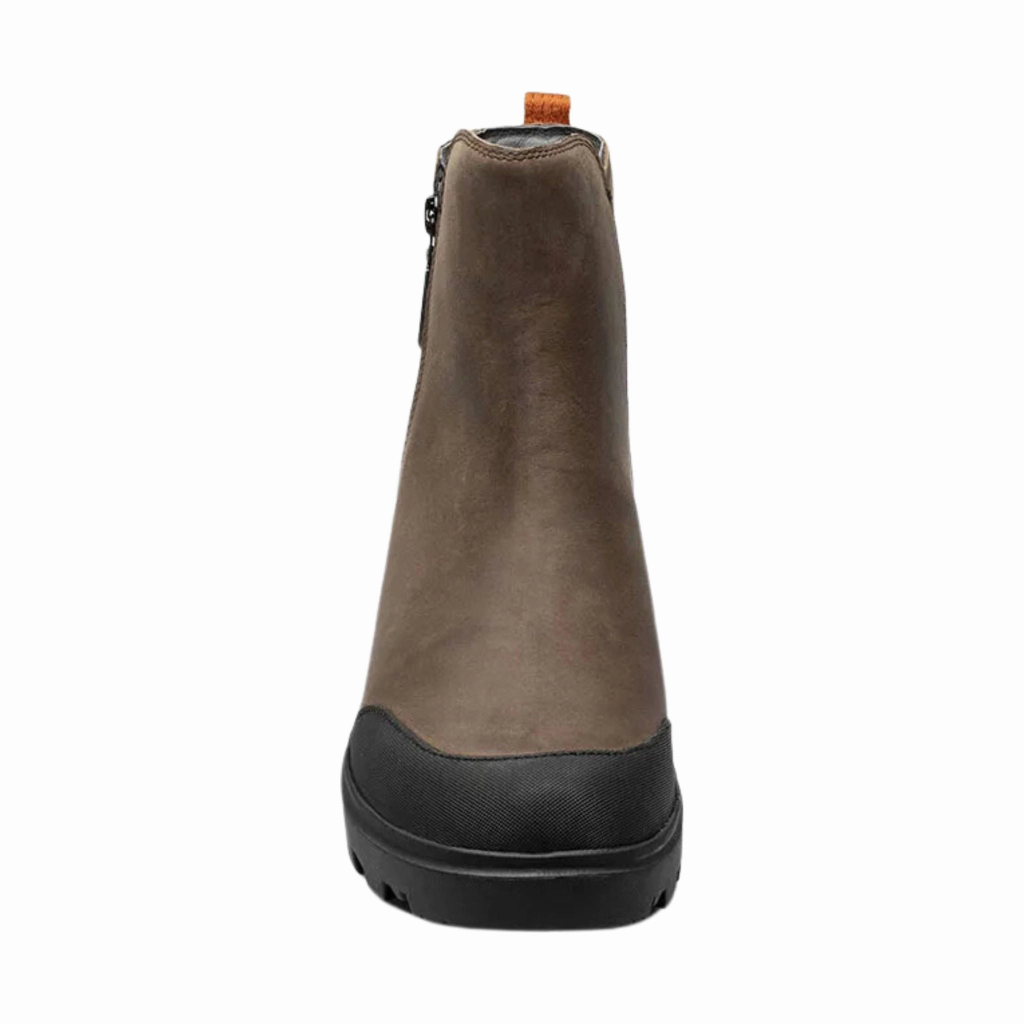 Nature Ready Minimal Weight Bogs Women's Holly Zip Leather Rain Boot - Brown