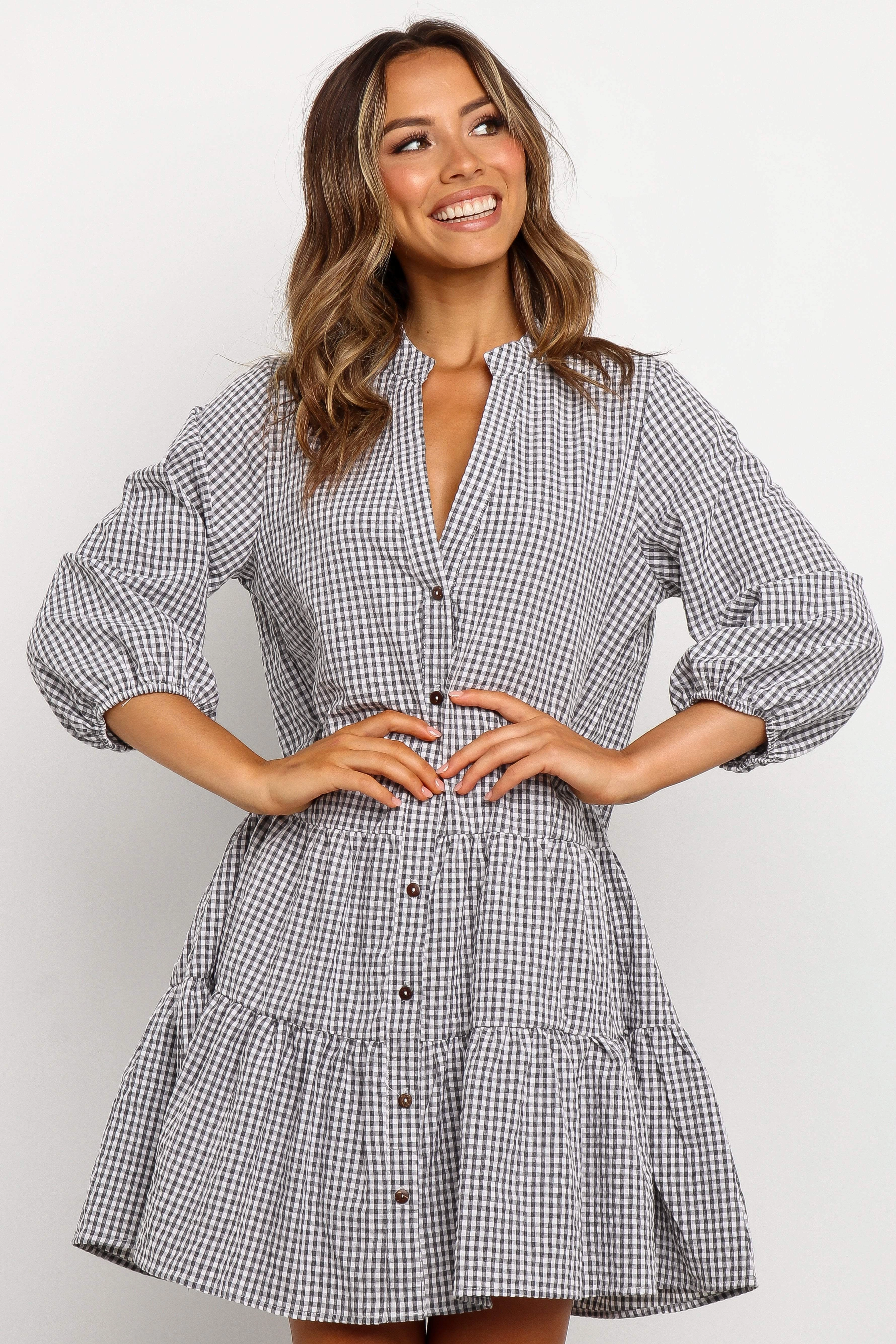 Daria Dress - Black Coffee Break Comfort Stretch