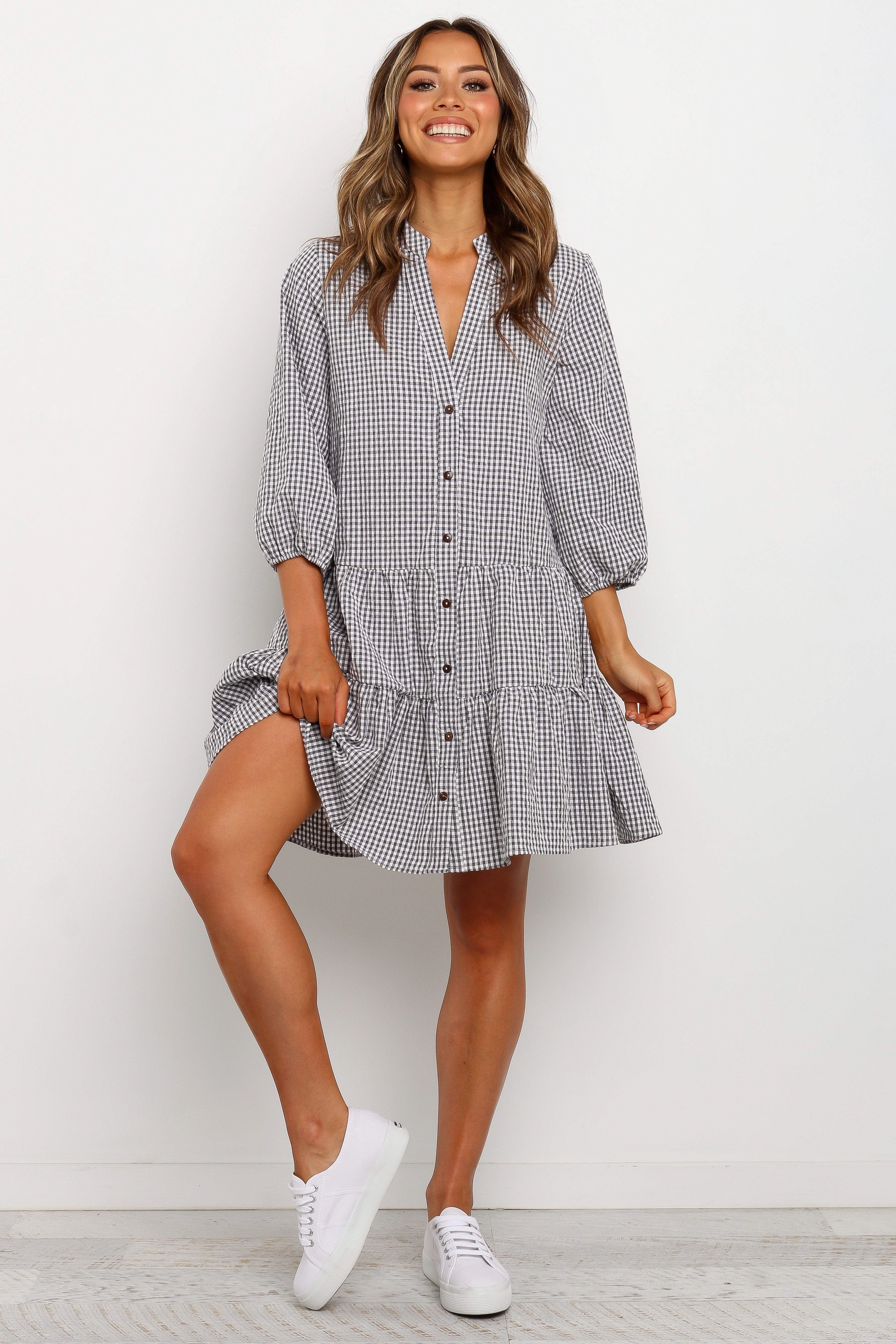 Daria Dress - Black Soft Drape Comfortable Look