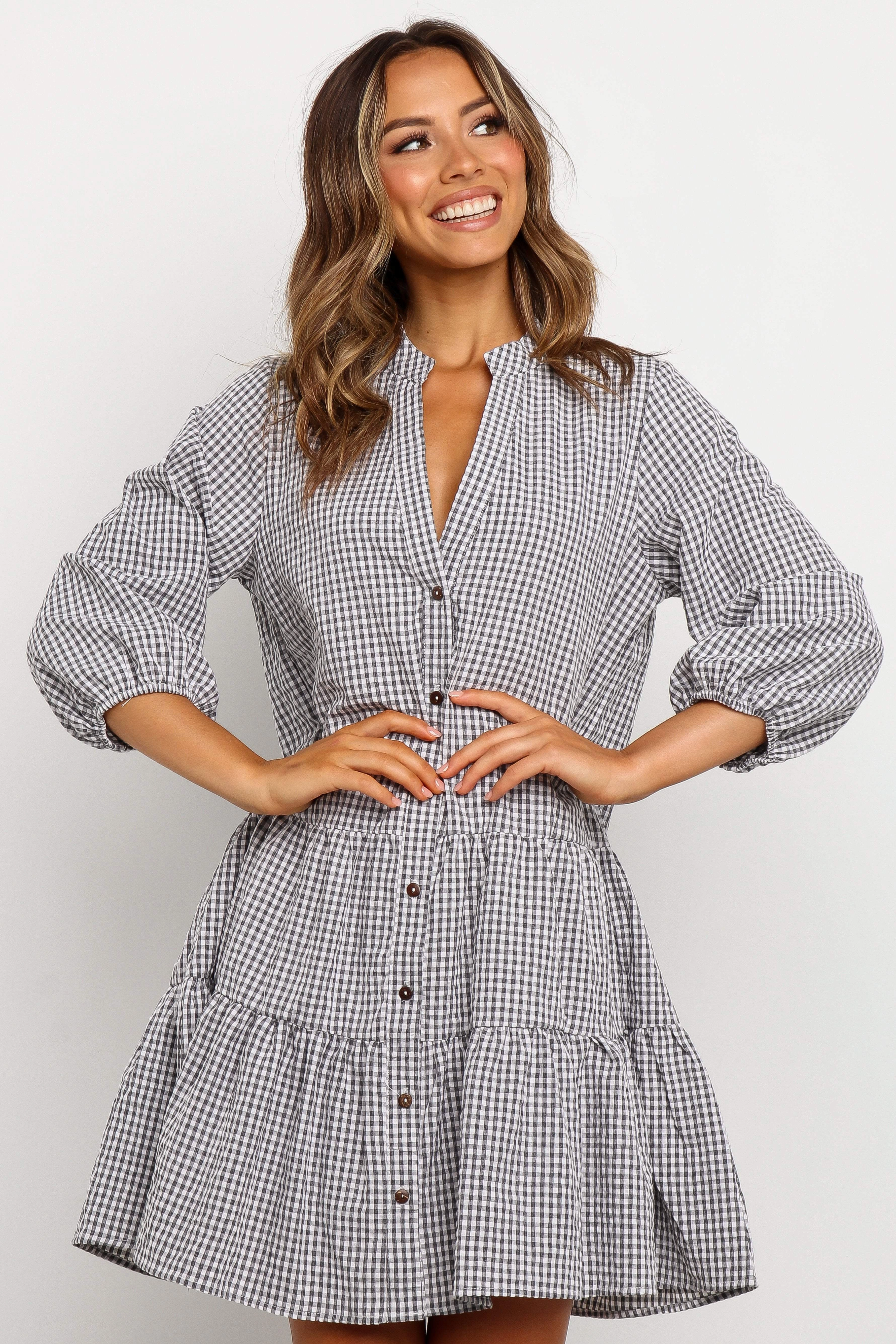 Timeless Waist Fit Daria Dress - Black