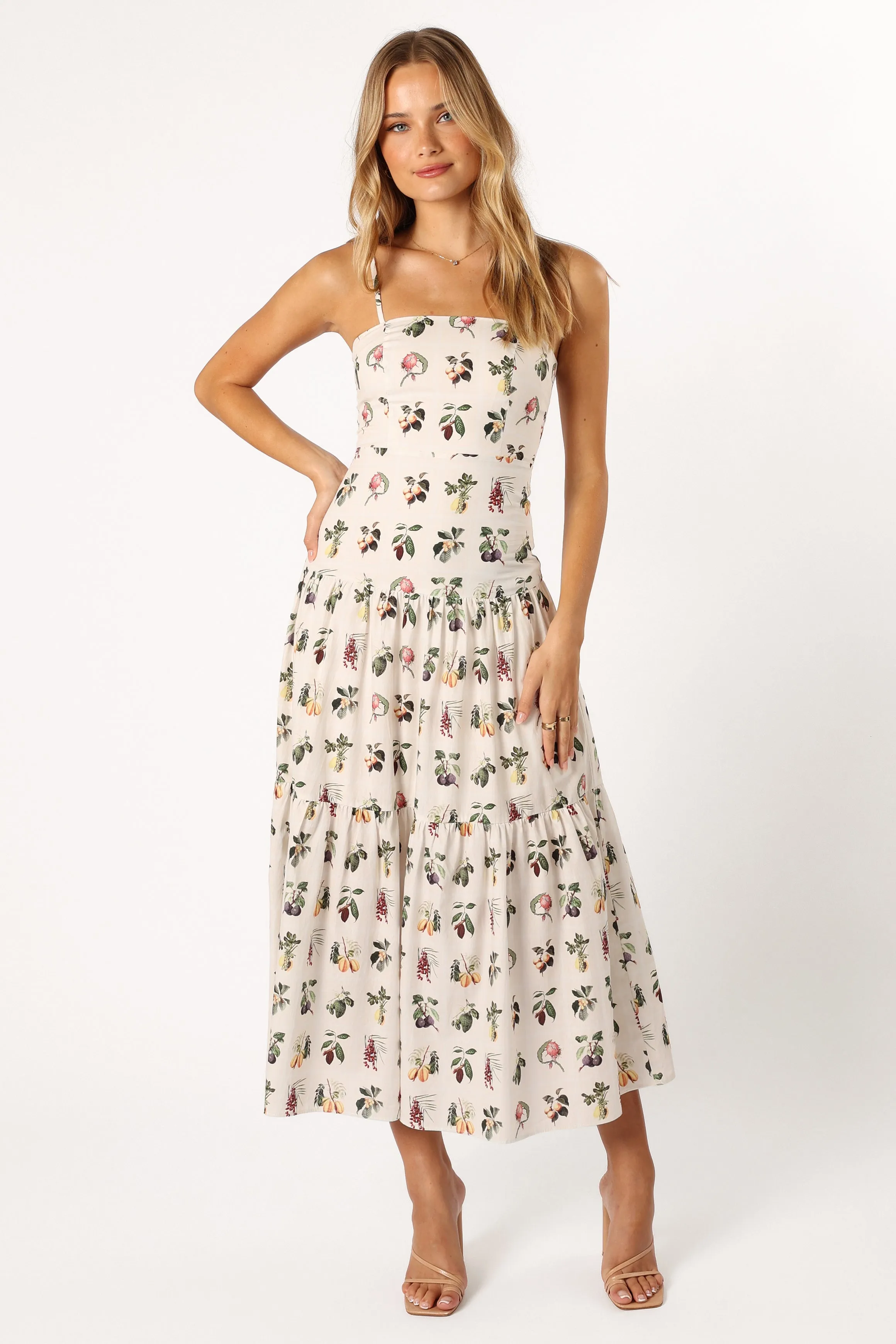 Simple formal dress Botanique Midi Dress - Floral