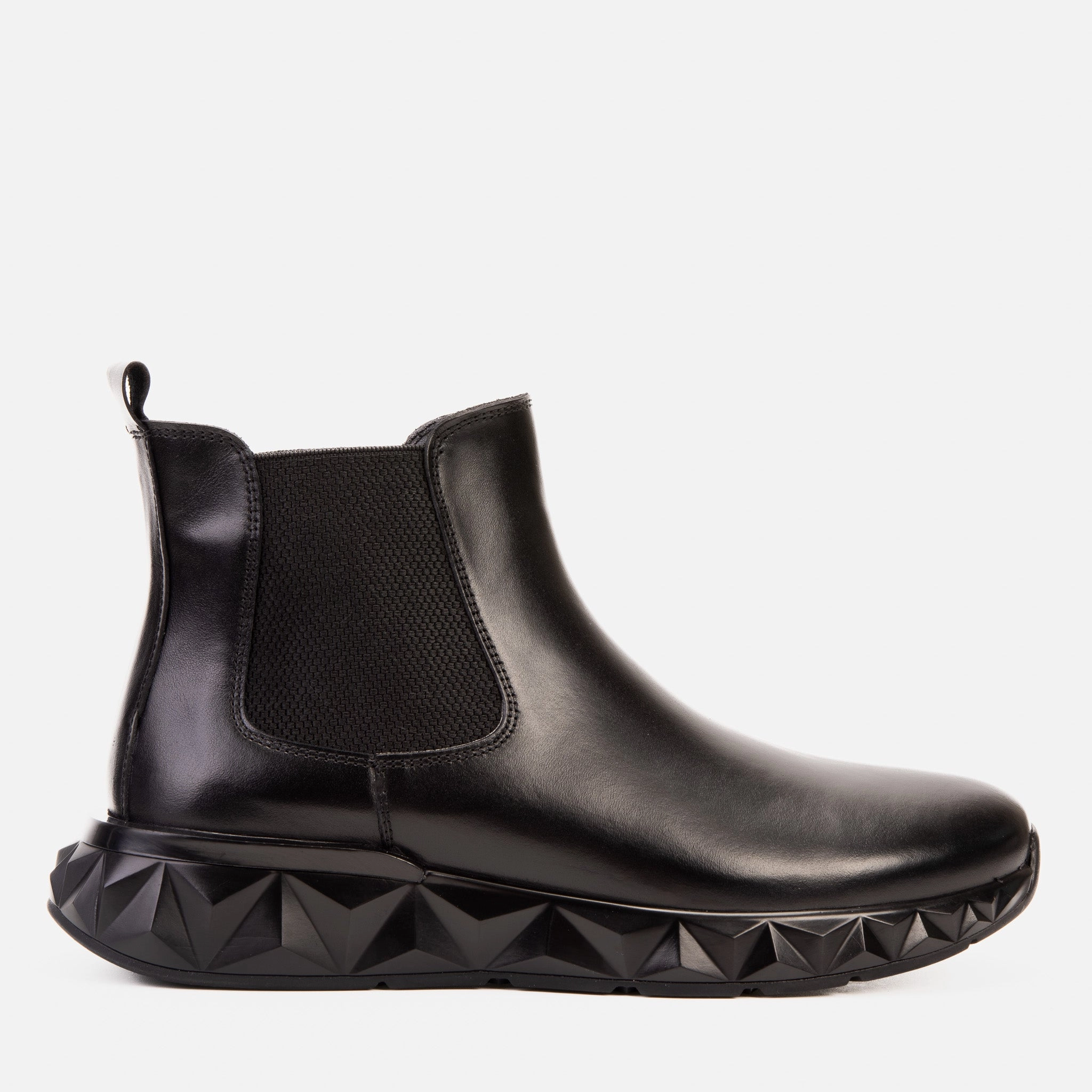 Fast Routine Easy Flex The Apex Black Leather Men Chelsea Boot