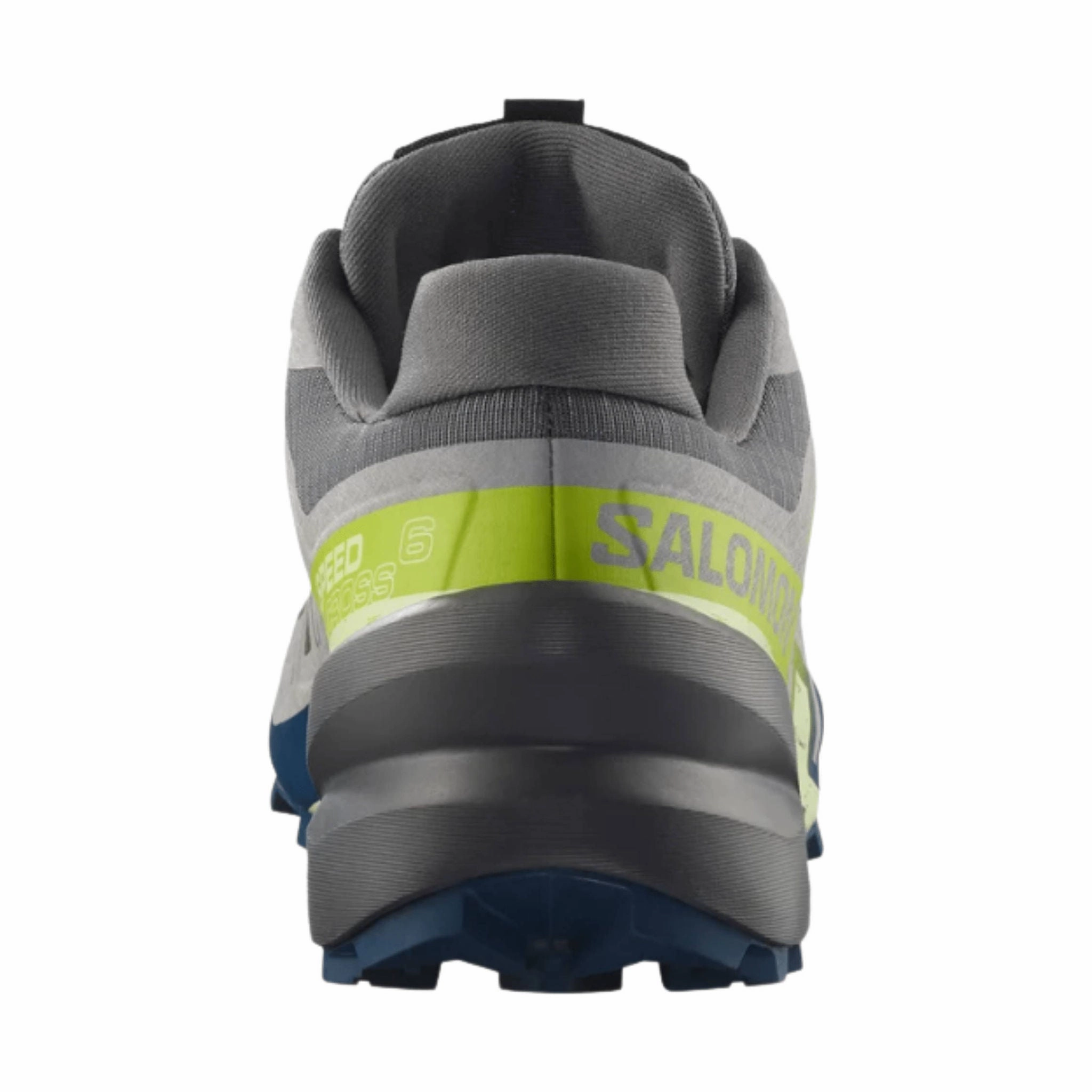 Salomon Men's Speedcross 6 Trail Running Shoes - Castlerock/Lime Cream/Poseidon Pressure Relief Grooves