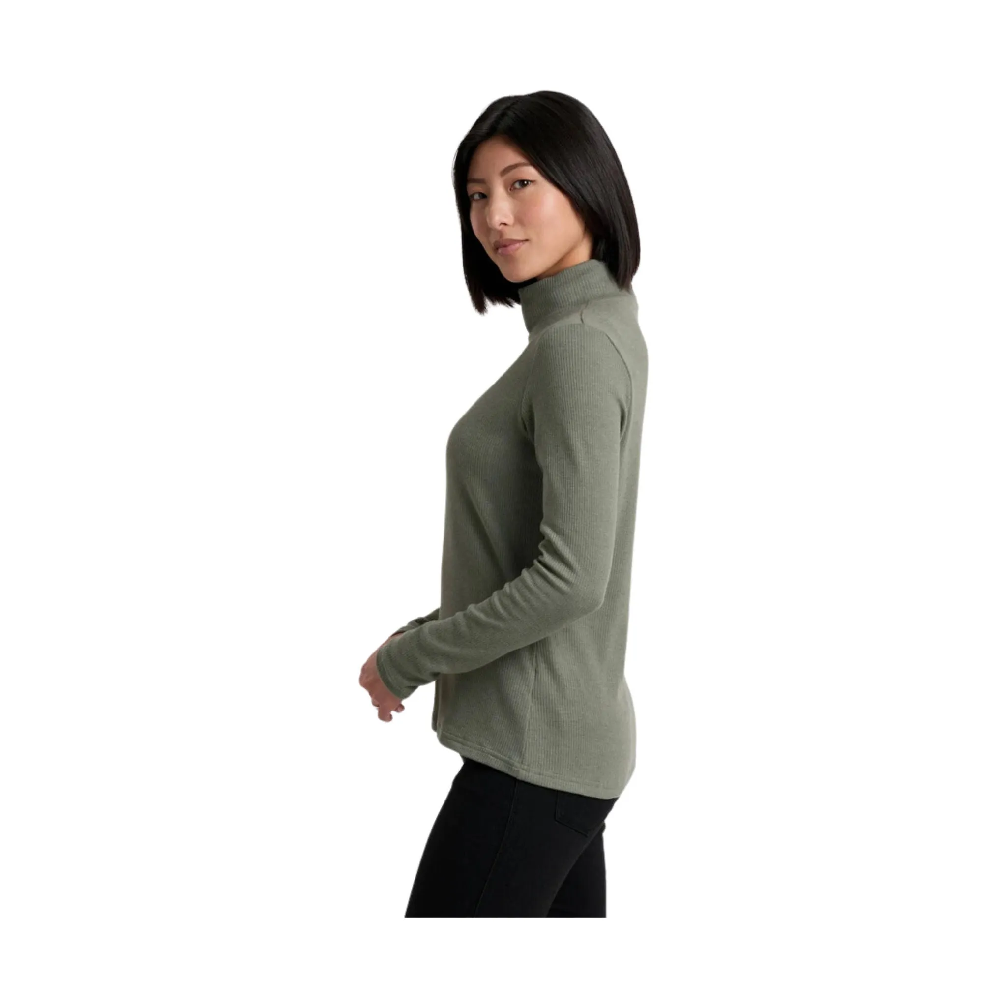 Kuhl Women's Verona Rib Long Sleeve Shirt - Soft Pine MinimalistDesign