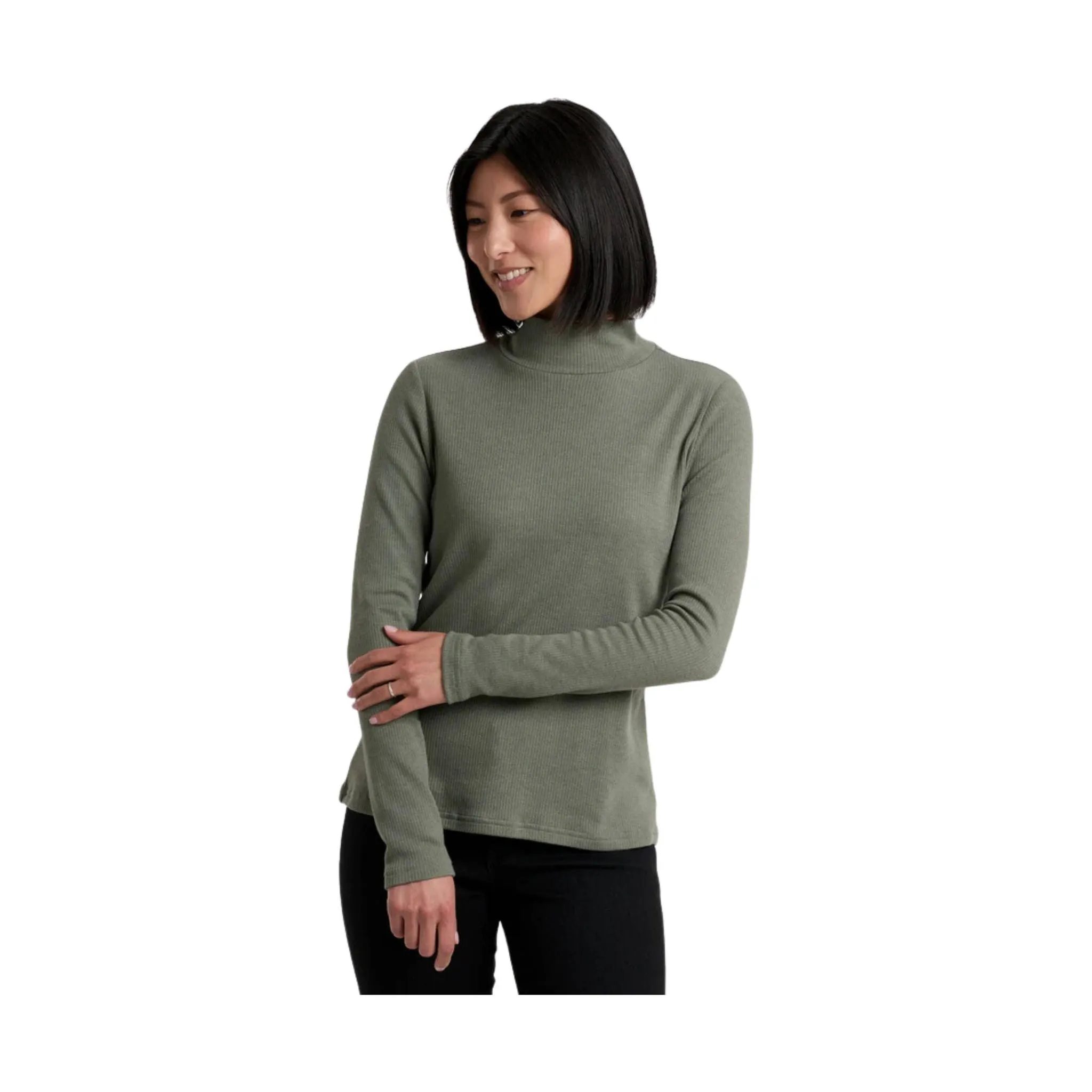 EcoFriendly Material Quick Release Fasteners Kuhl Women's Verona Rib Long Sleeve Shirt - Soft Pine