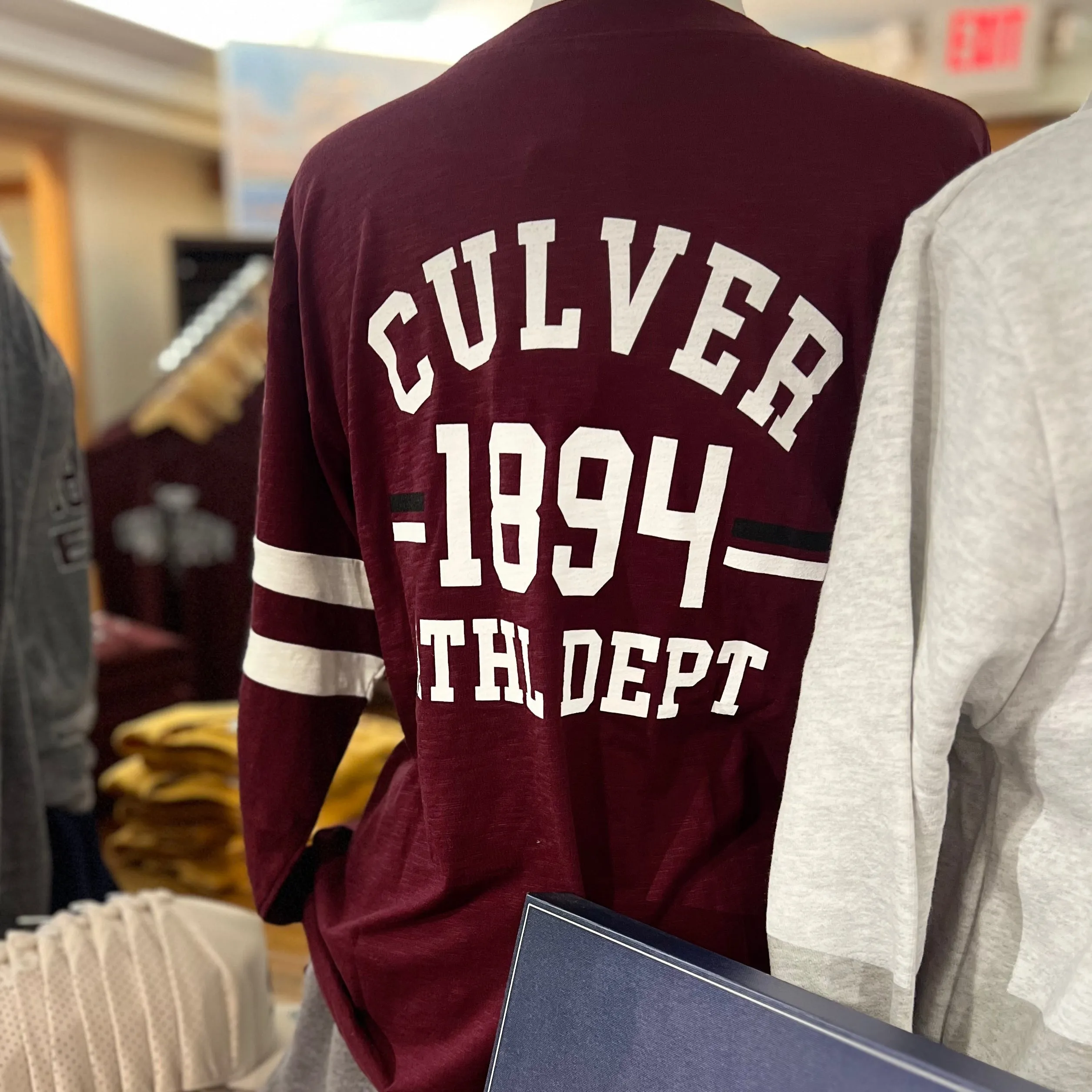 Varsity Long Sleeve - Maroon Modern Outfit Street Casual Look