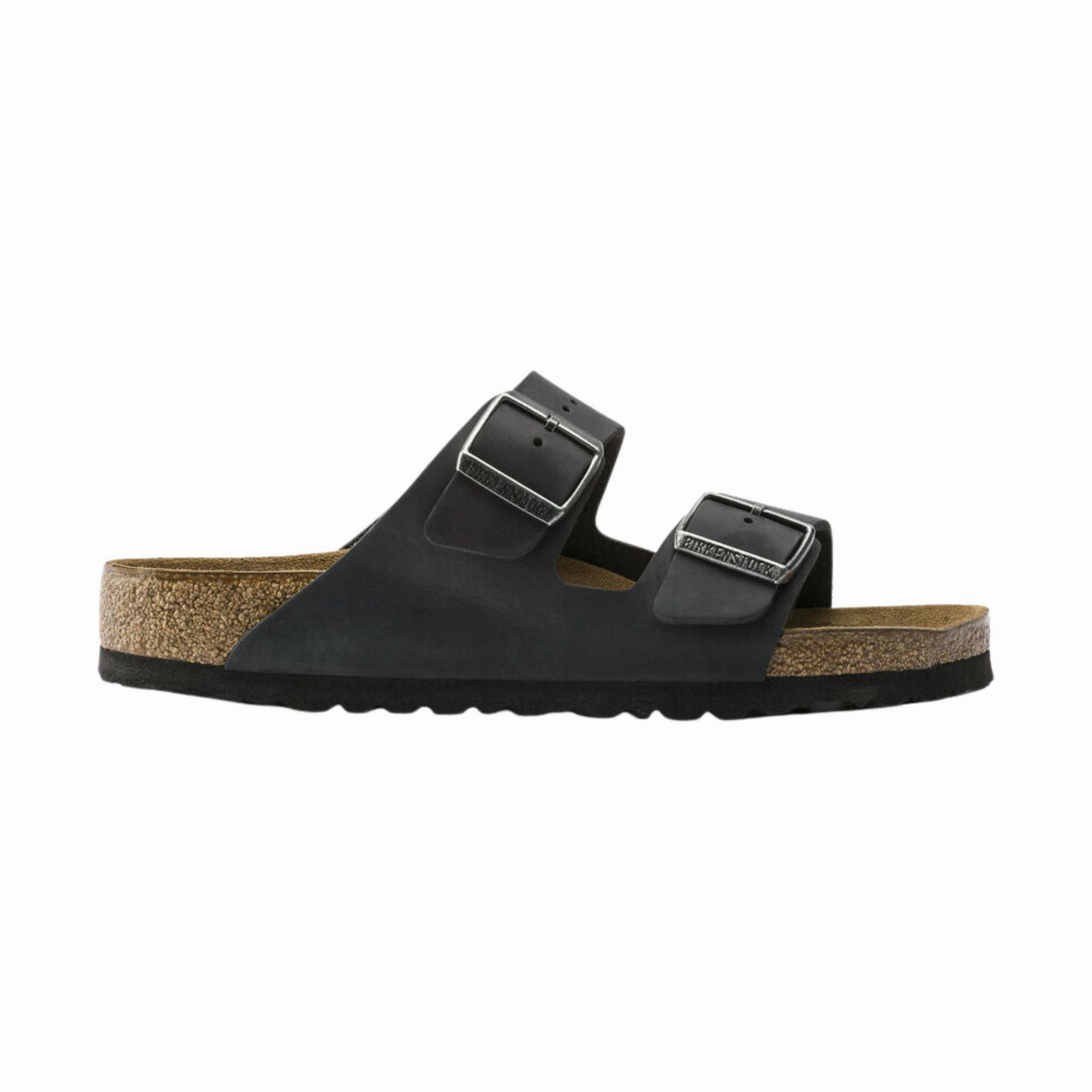 Outdoor Ready Shoes Supportive And Stylish Brikenstock Arizona Soft Footbed Sandal - Oiled Leather Black