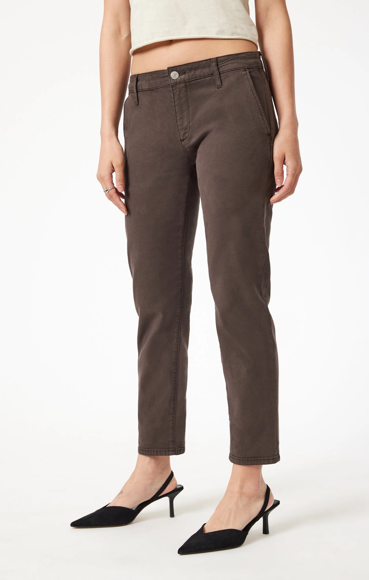 BROOKE SLIM CHINO IN OAK LUXE TWILL FrictionResistantEdging