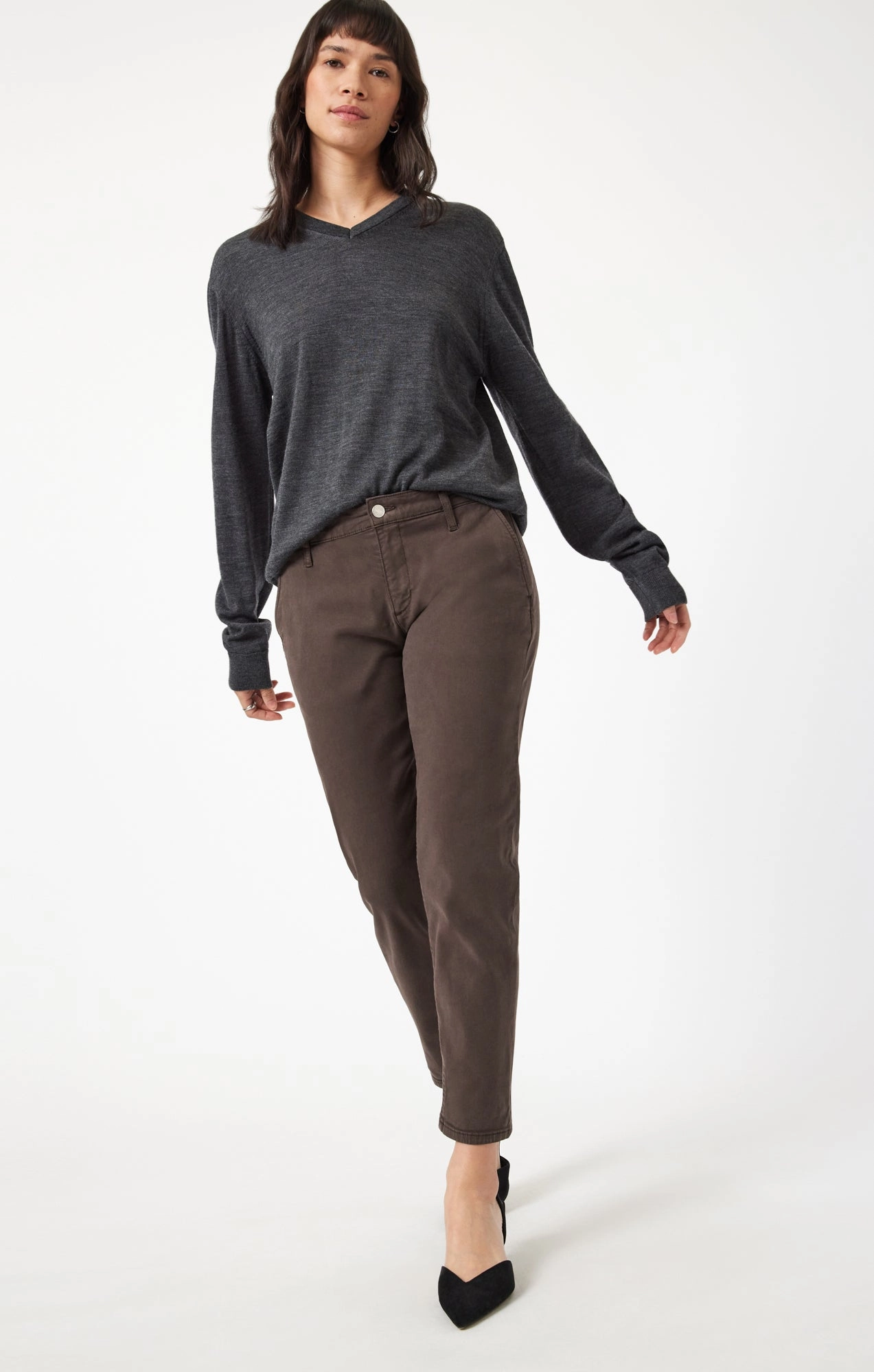Cooling Fabric Casual Flex BROOKE SLIM CHINO IN OAK LUXE TWILL