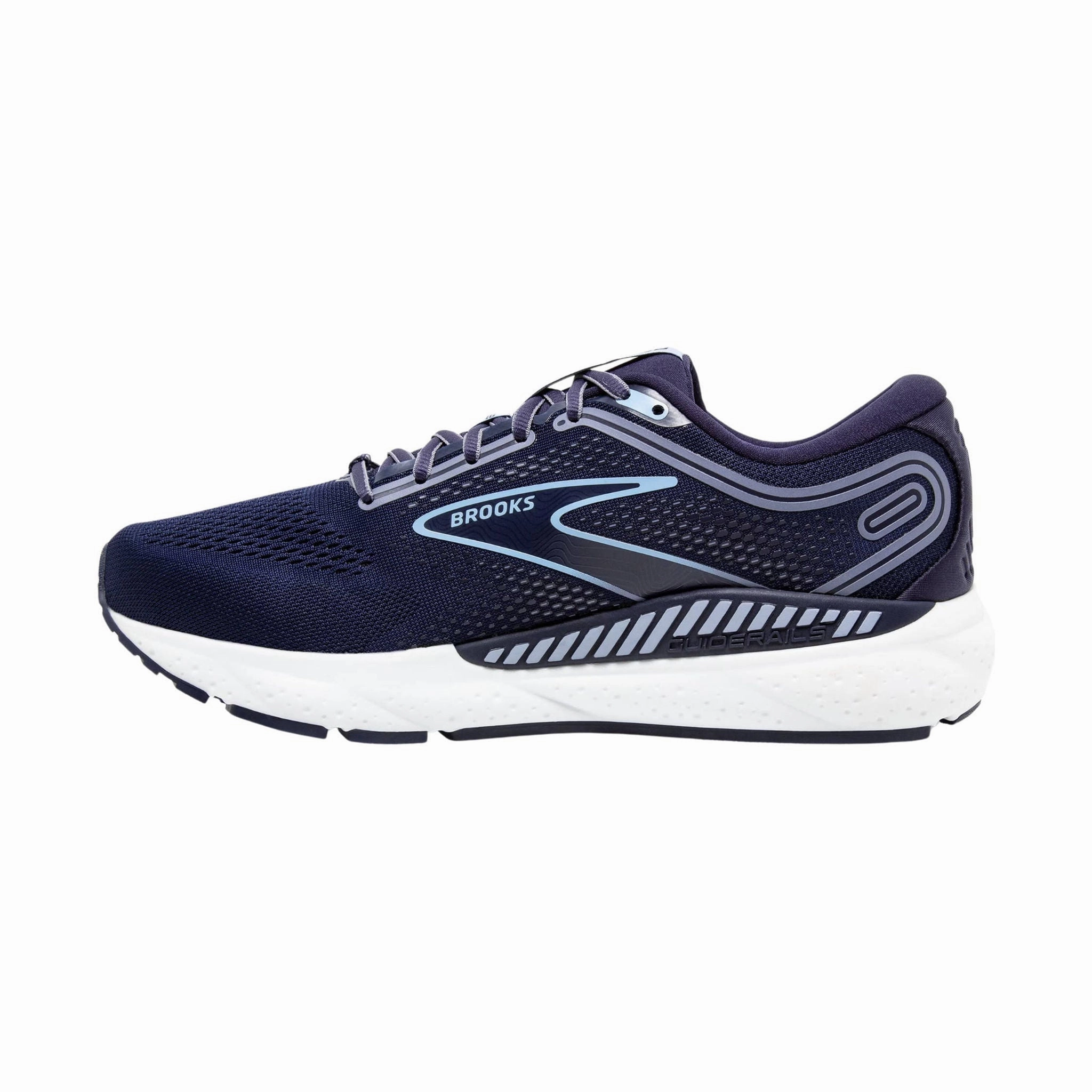 Brooks Men's Beast GTS 23 Road Running Shoes - Peacoat/Blue/White Reinforced Eyelet Durability perforated upper