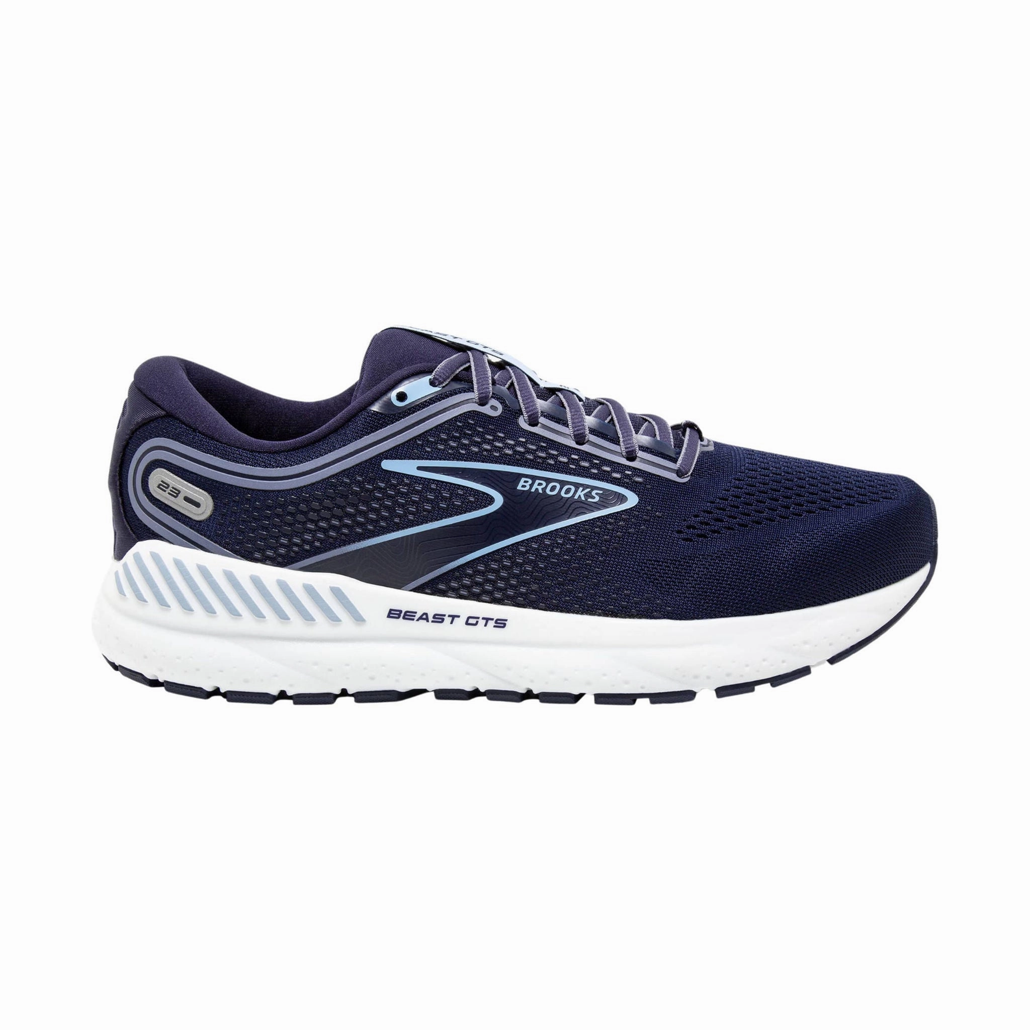 Brooks Men's Beast GTS 23 Road Running Shoes - Peacoat/Blue/White Motion Comfort