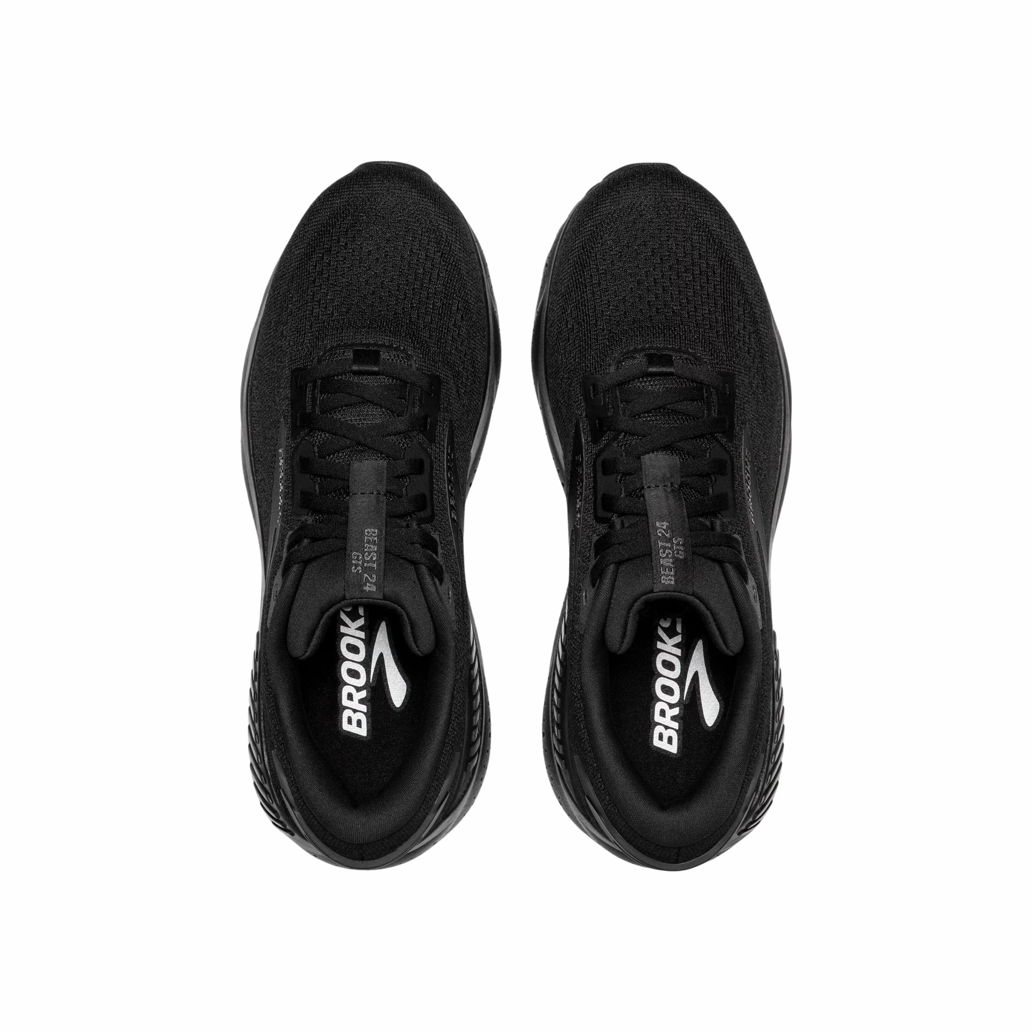 Transit Fit Brooks Men's Beast GTS 24 Road Running Shoes - Black/Black/Ebony