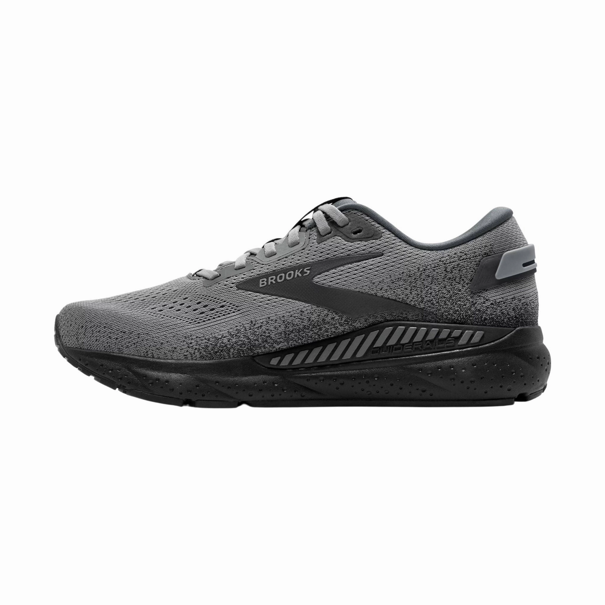 Adaptive Fit Lacing Flexible Grip Brooks Men's Beast GTS 24 Road Running Shoes - Primer Grey/Ebony