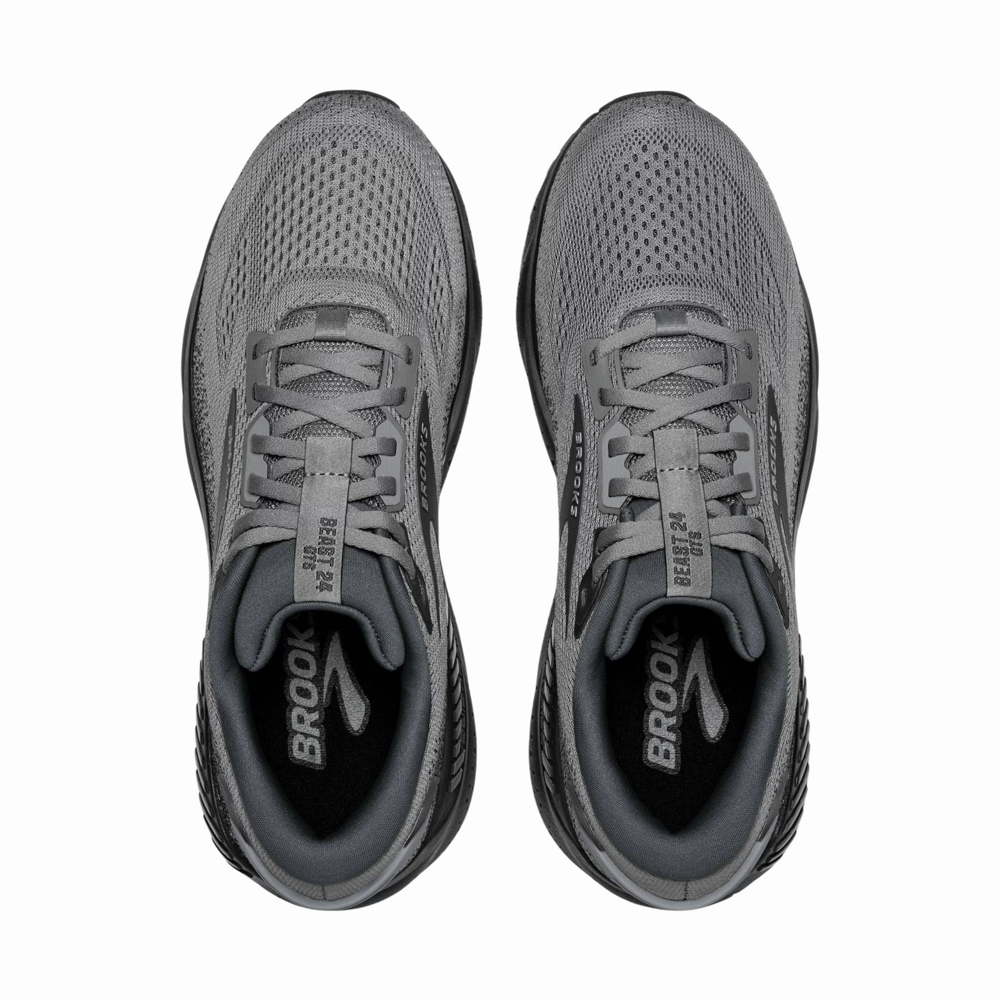 Brooks Men's Beast GTS 24 Road Running Shoes - Primer Grey/Ebony Minimalist Footwear Design