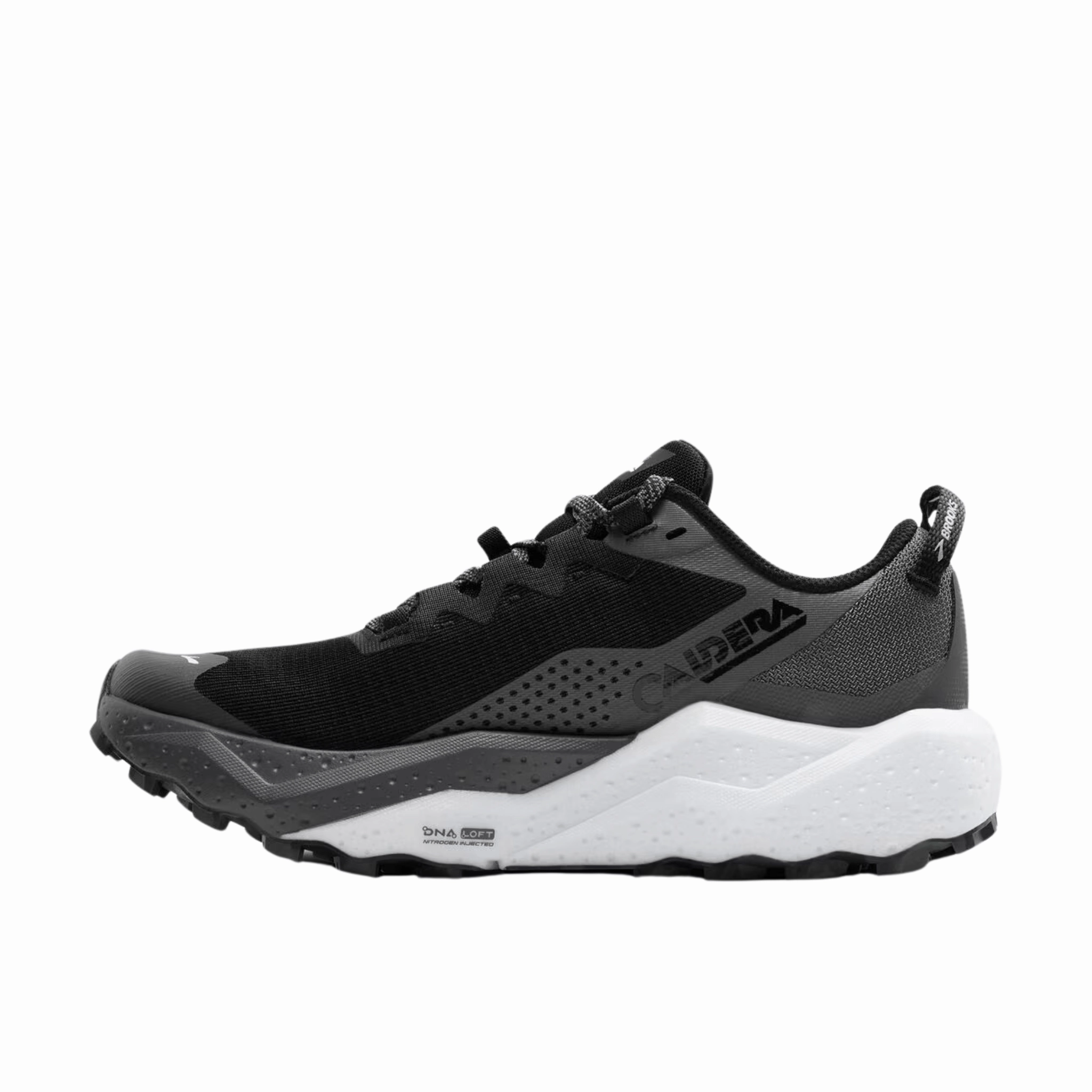 Brooks Men's Caldera 8 Trail Running Shoes - Black/Blackened Pearl/White Sports Precision Light Motion
