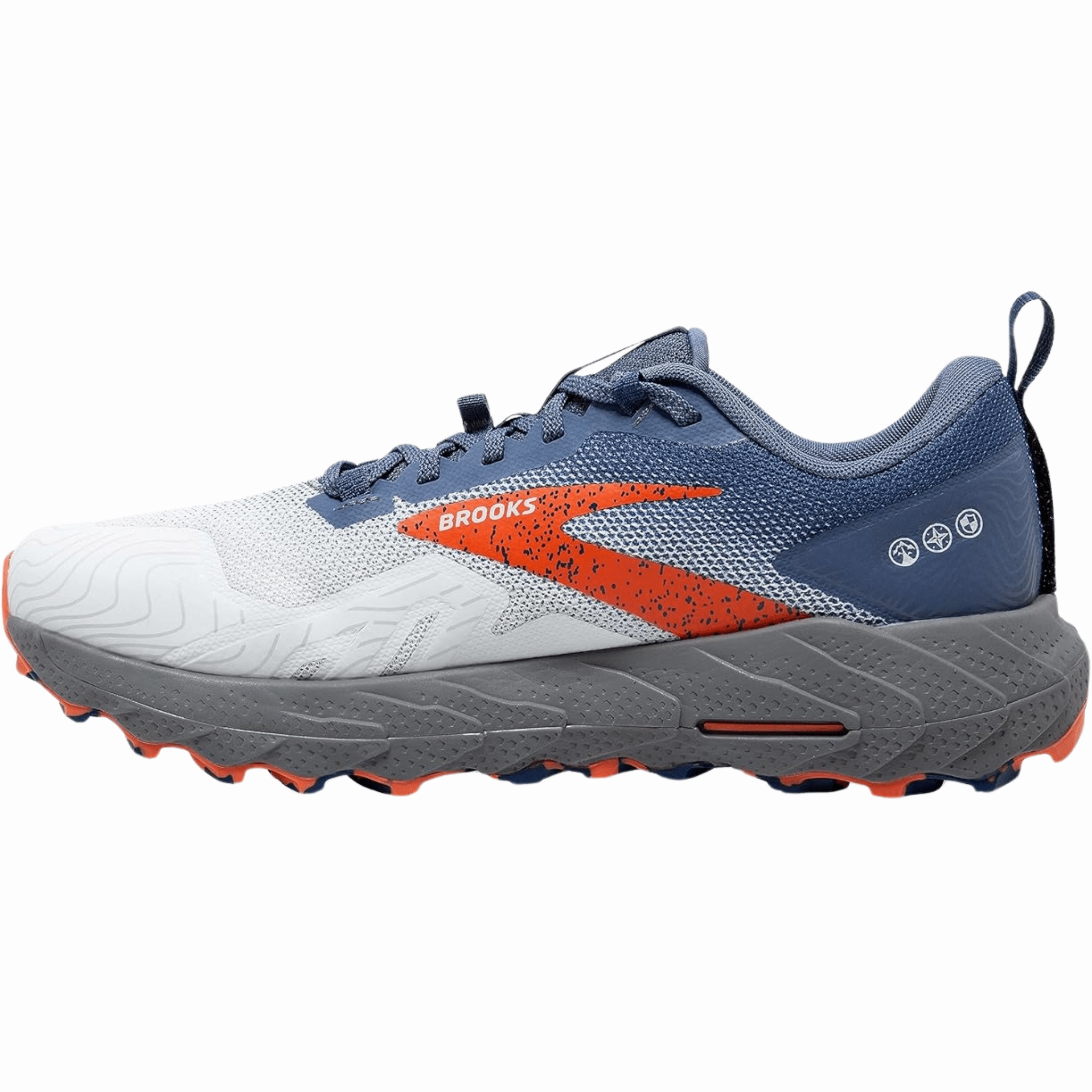 Brooks Men's Cascadia 17 Trail Running Shoes - Blue/Navy/Firecracker RoadRunning