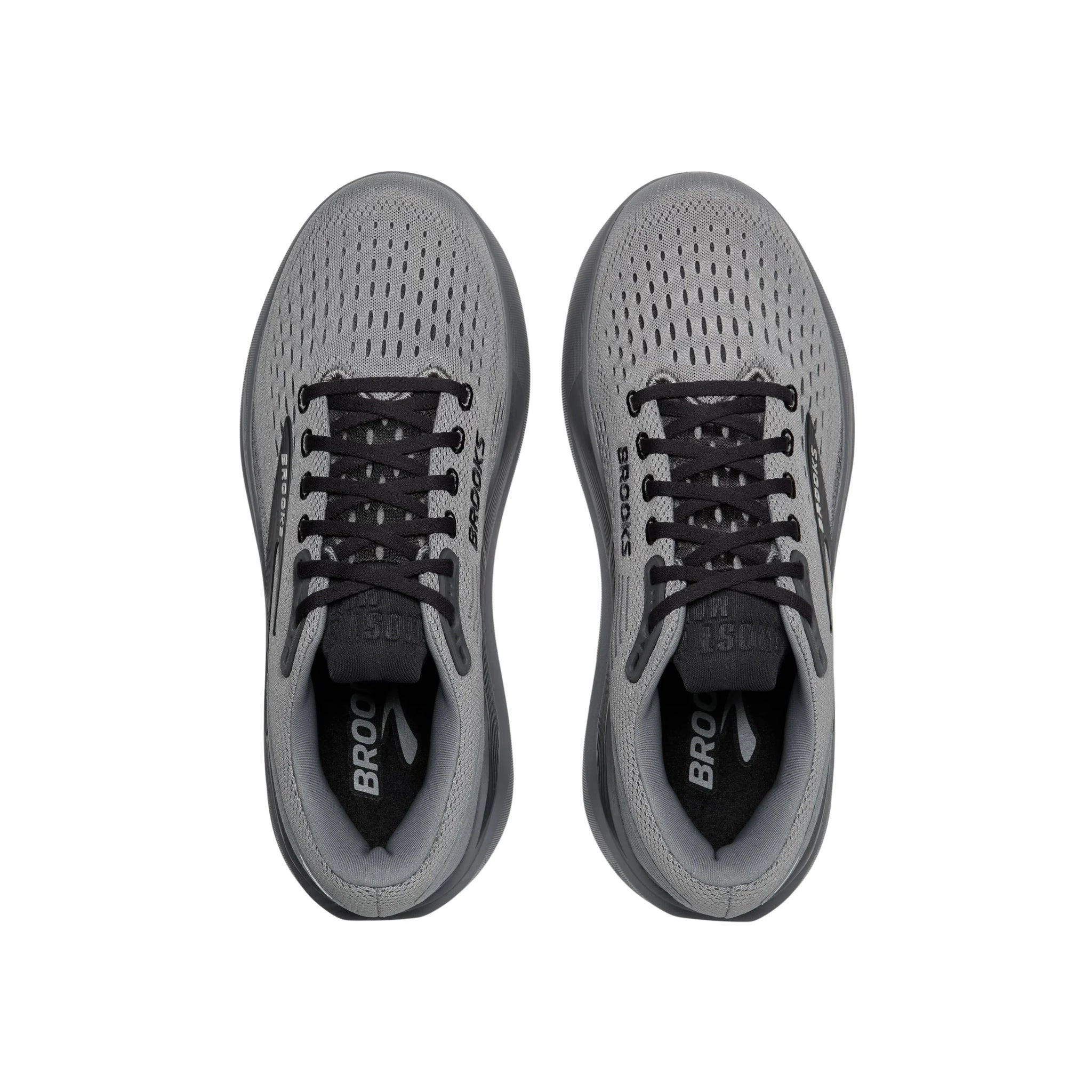 Brooks Men's Ghost Max 3 Road Running Shoes - Primer Grey/Ebony Microperforated Vamp Fit To Move